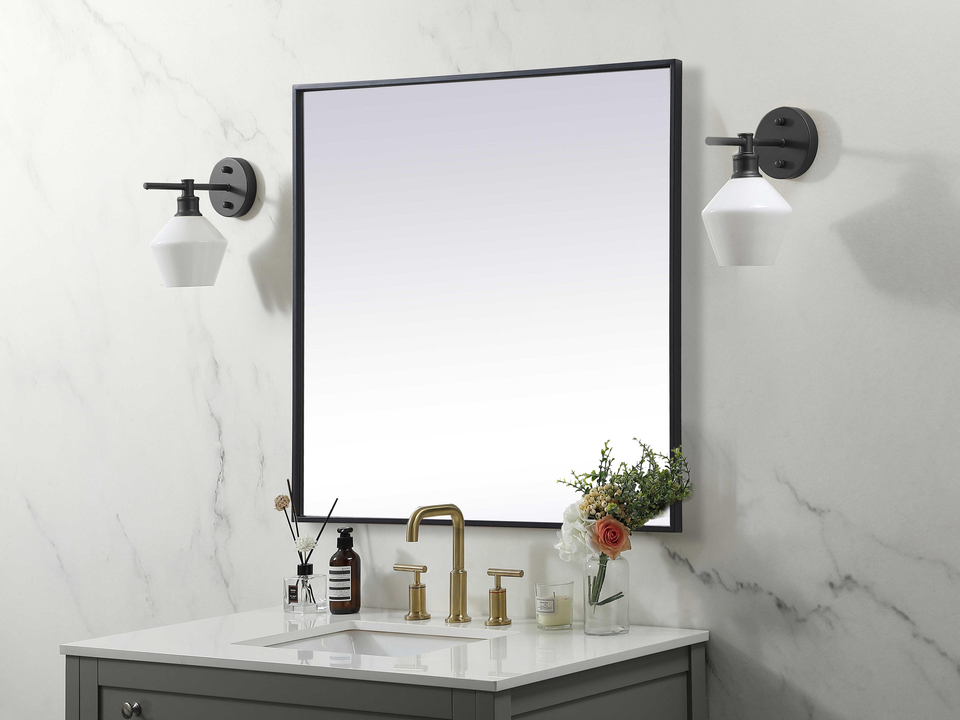 Elegant Lighting Eternity Square Wall Mirror