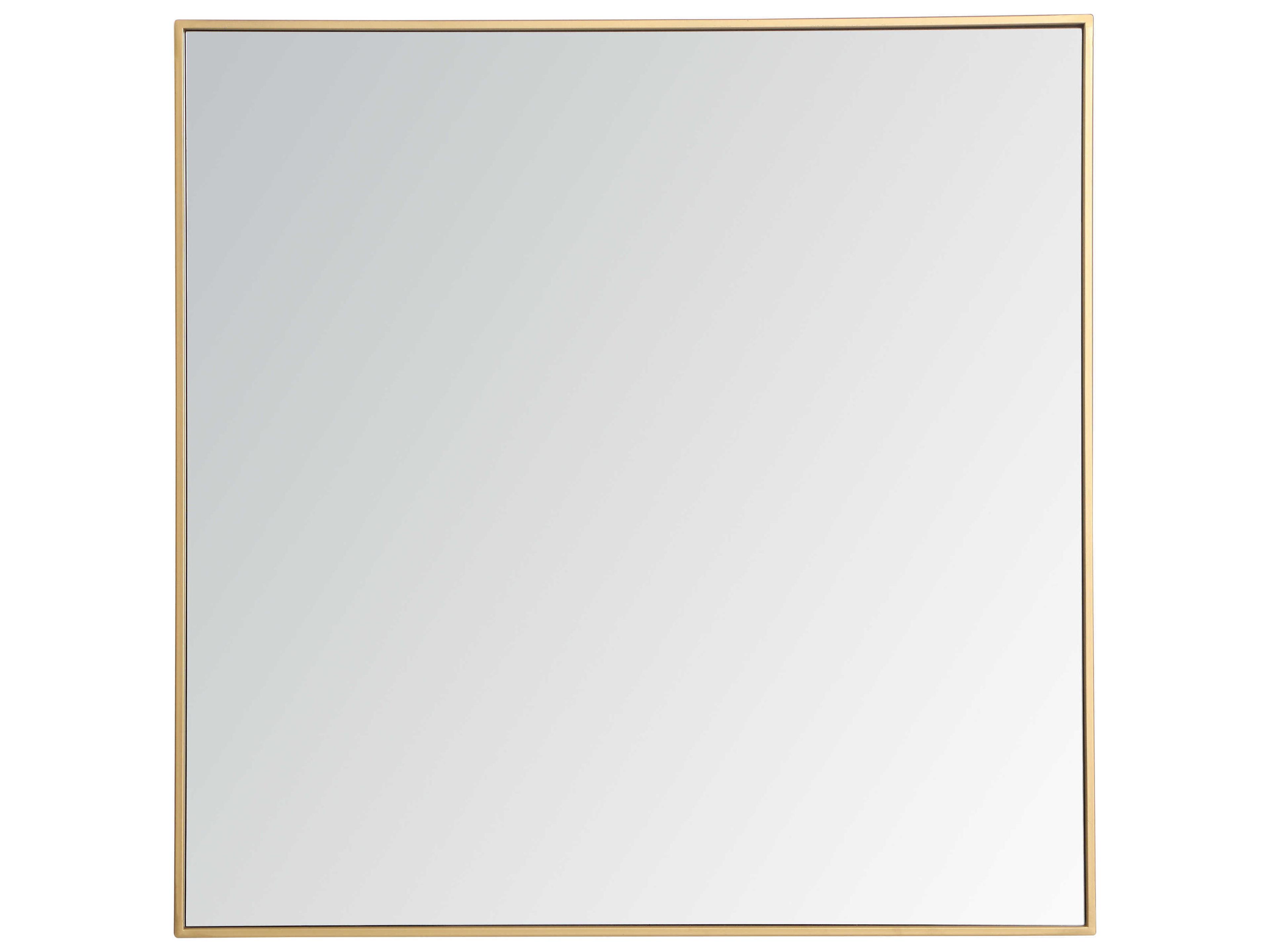 Elegant Lighting Eternity Black Square Wall Mirror