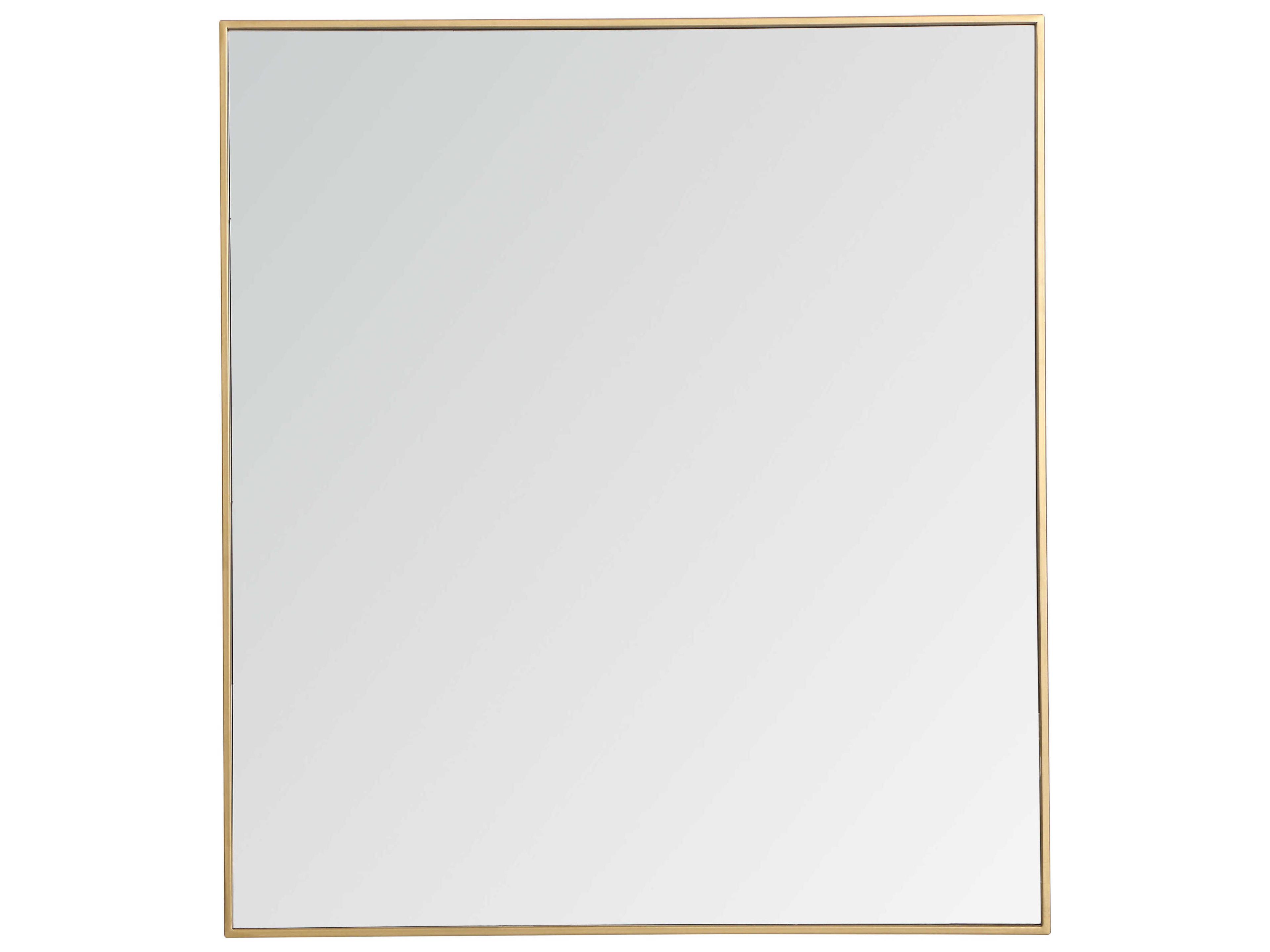 Elegant Lighting Black Rectangular Wall Mirror