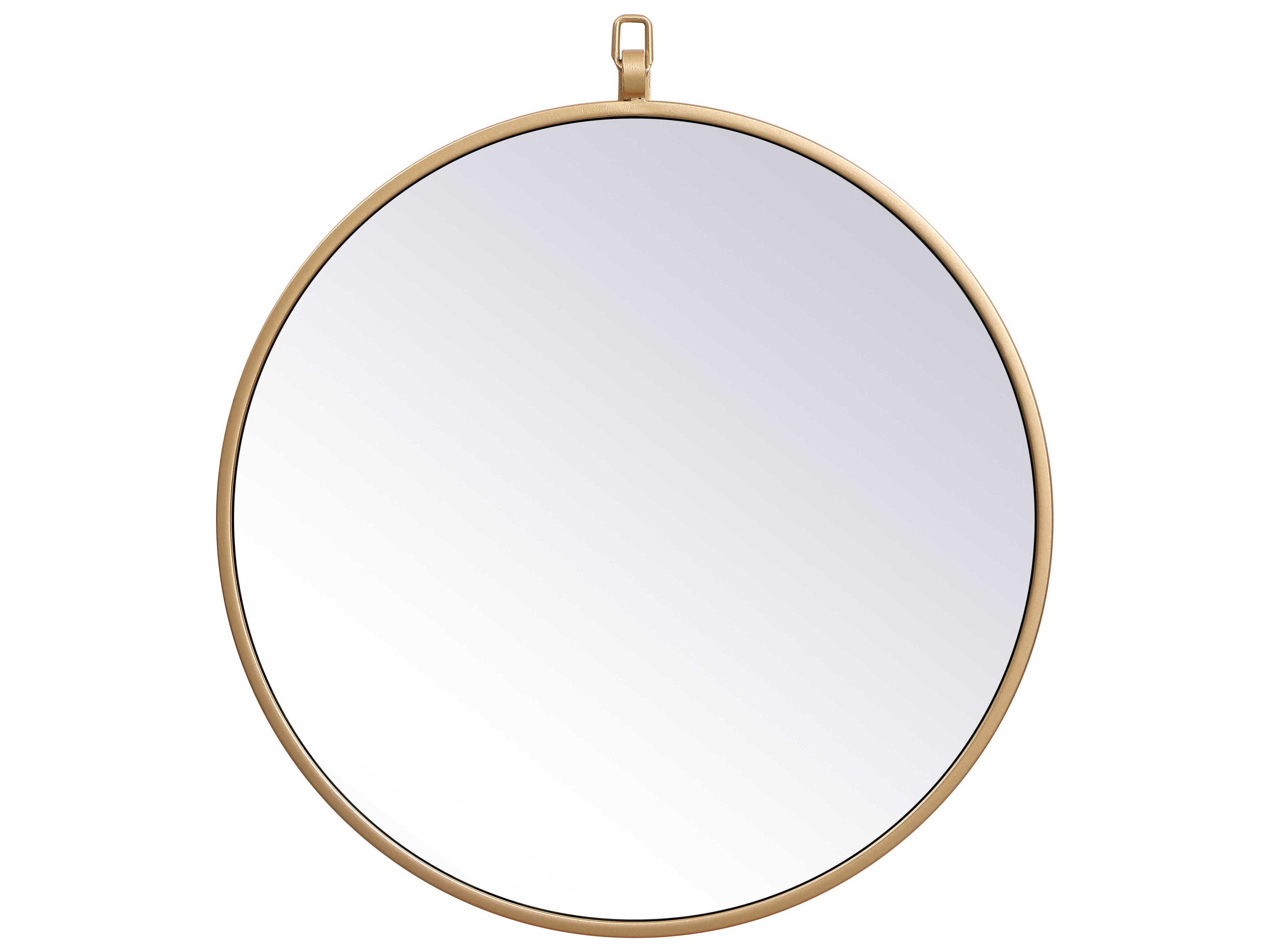 Eternity Brass Round Wall Mirror