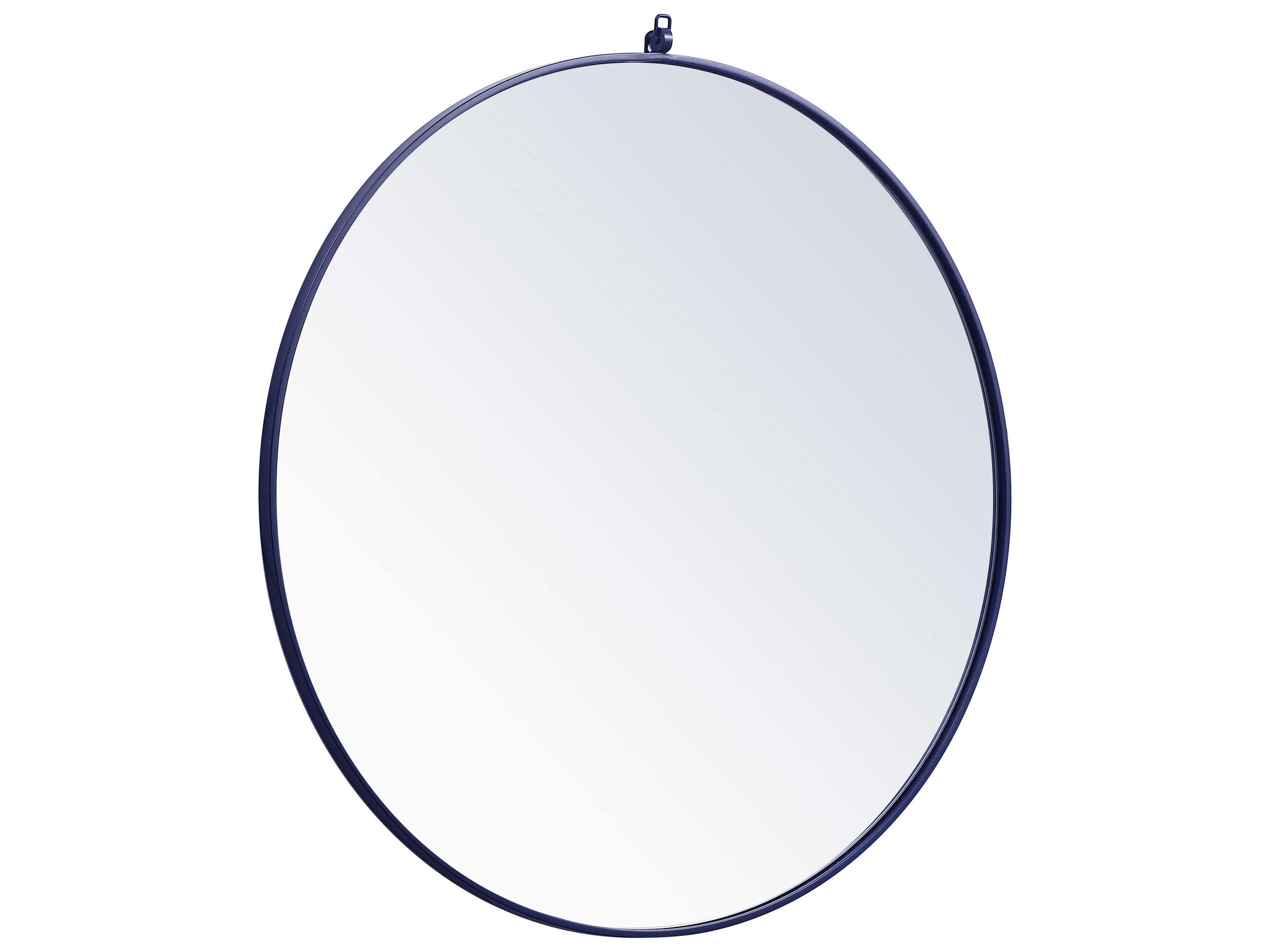 Elegant Lighting Eternity Blue Round Wall Mirror