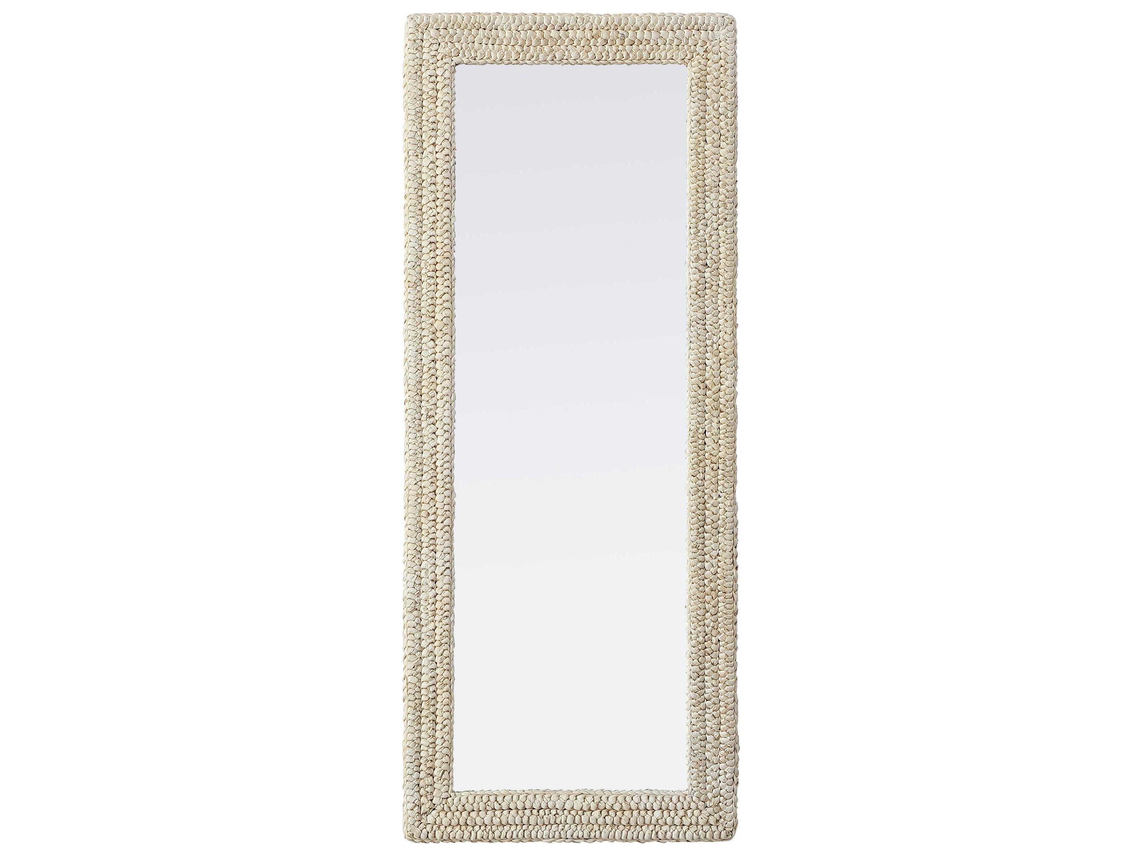 Marlowe Linen White Rectangular Wall Mirror
