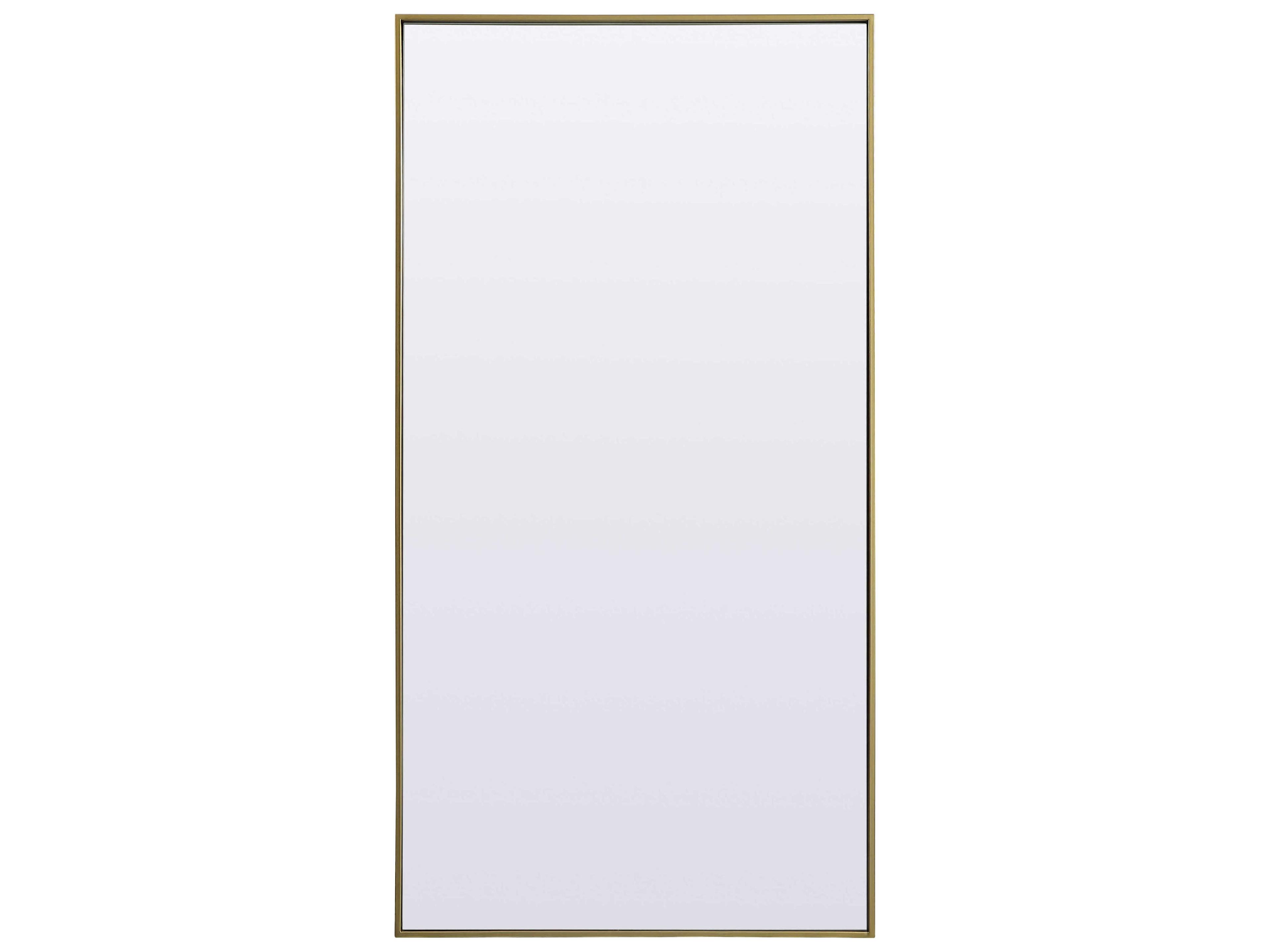 Elegant Lighting Eternity Brass Rectangular Floor Mirror