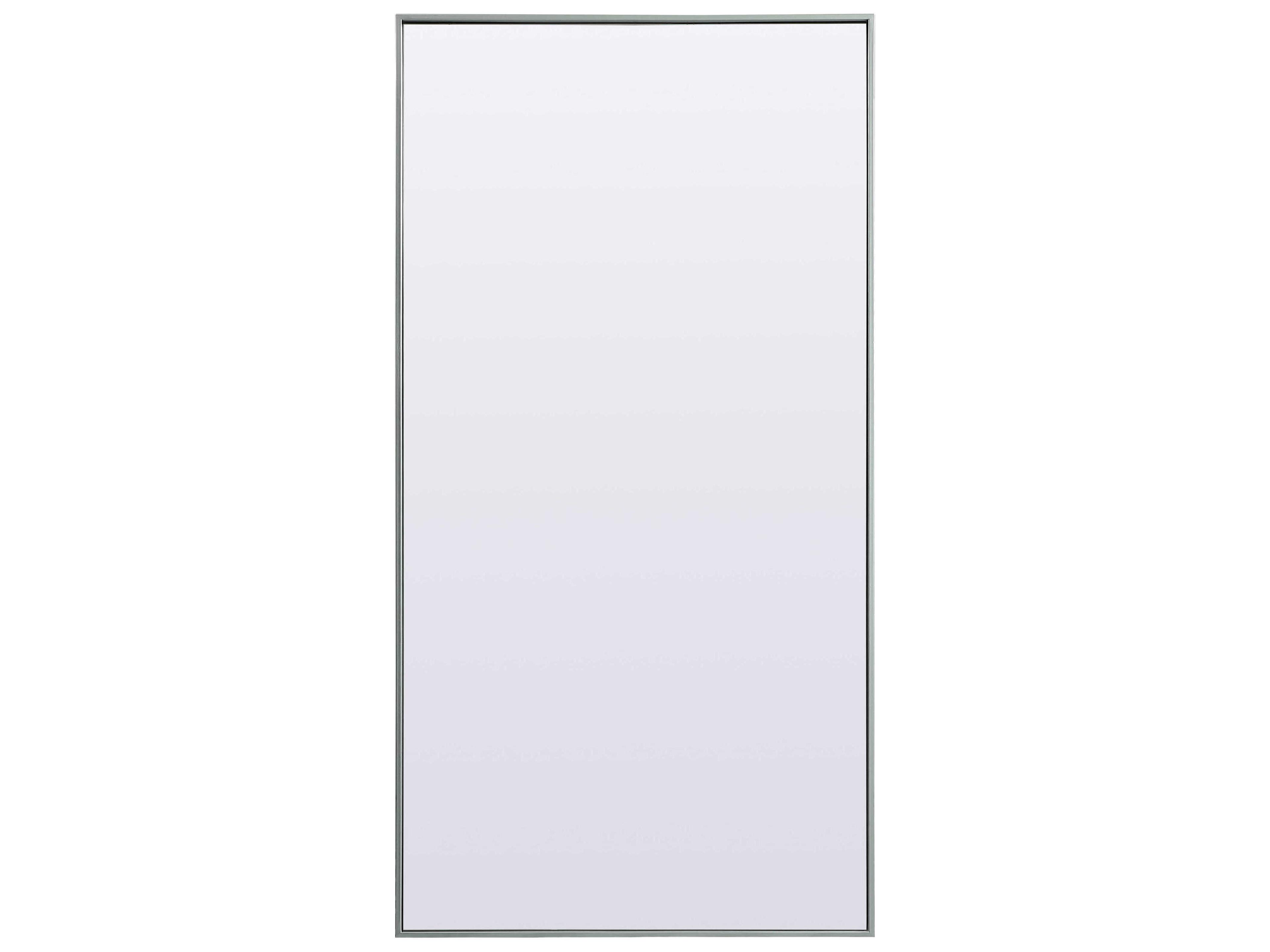 Eternity Silver Rectangular Floor Mirror