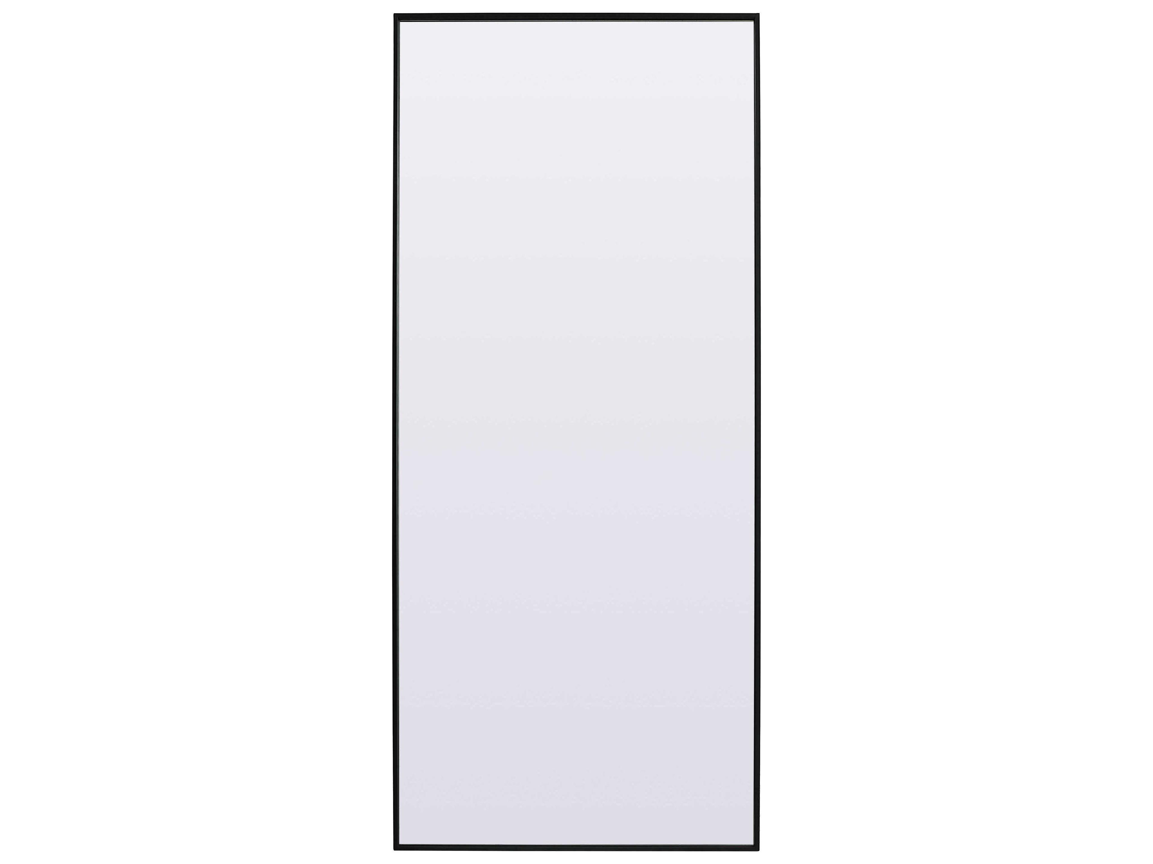 Eternity Black Rectangular Floor Mirror