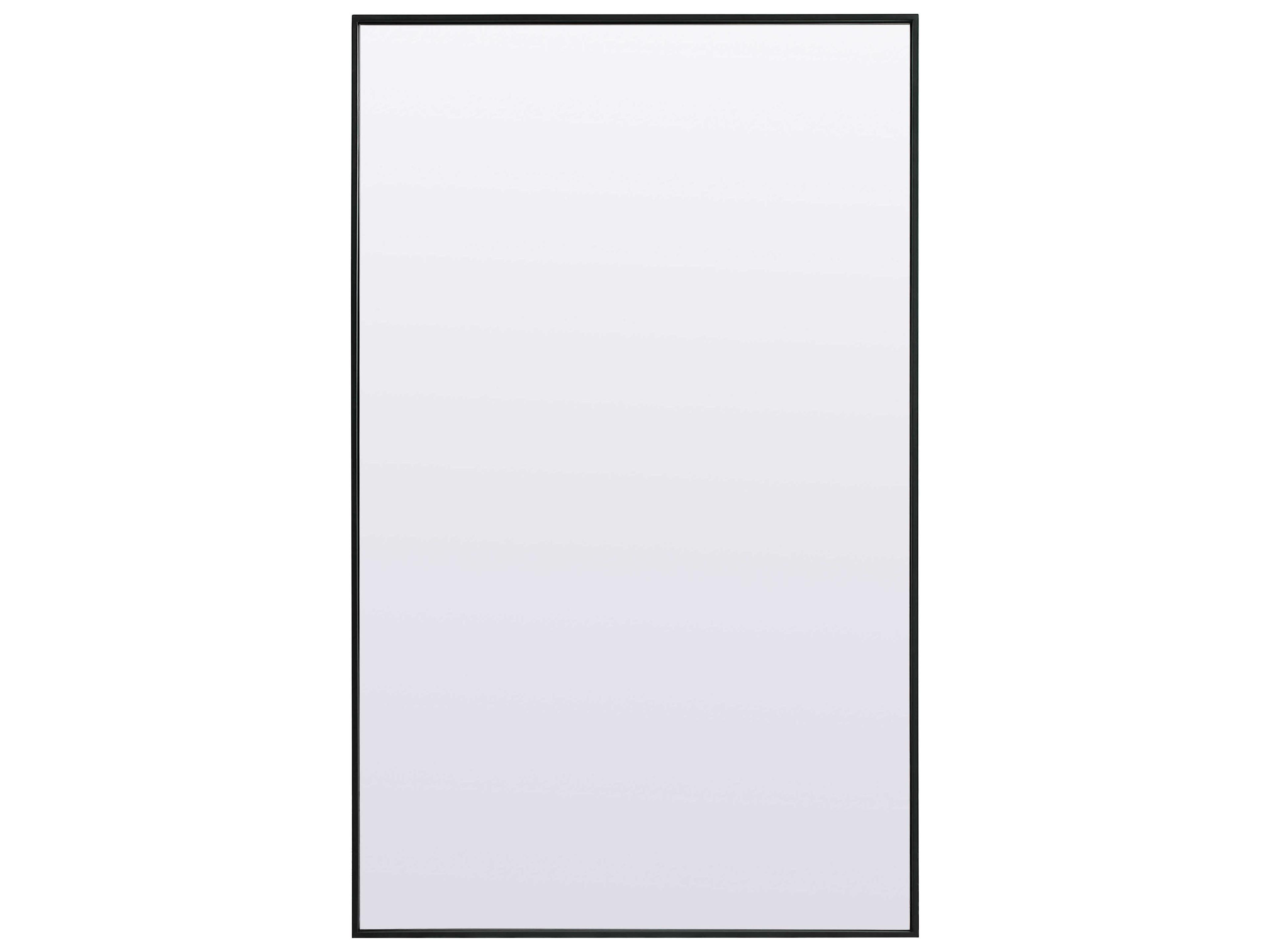 Eternity Black Rectangular Floor Mirror