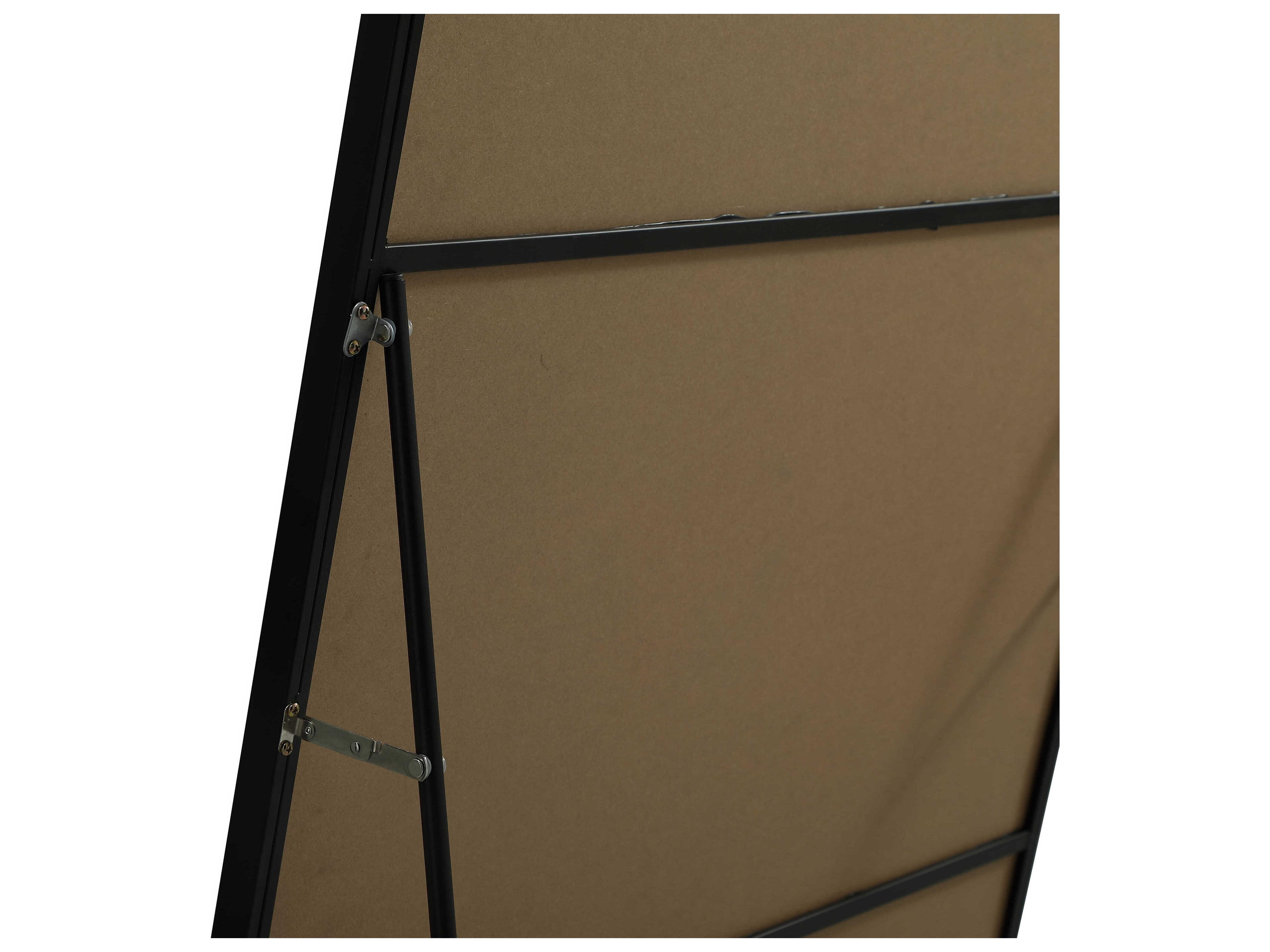 Elegant Lighting Eternity Black Rectangular Floor Mirror