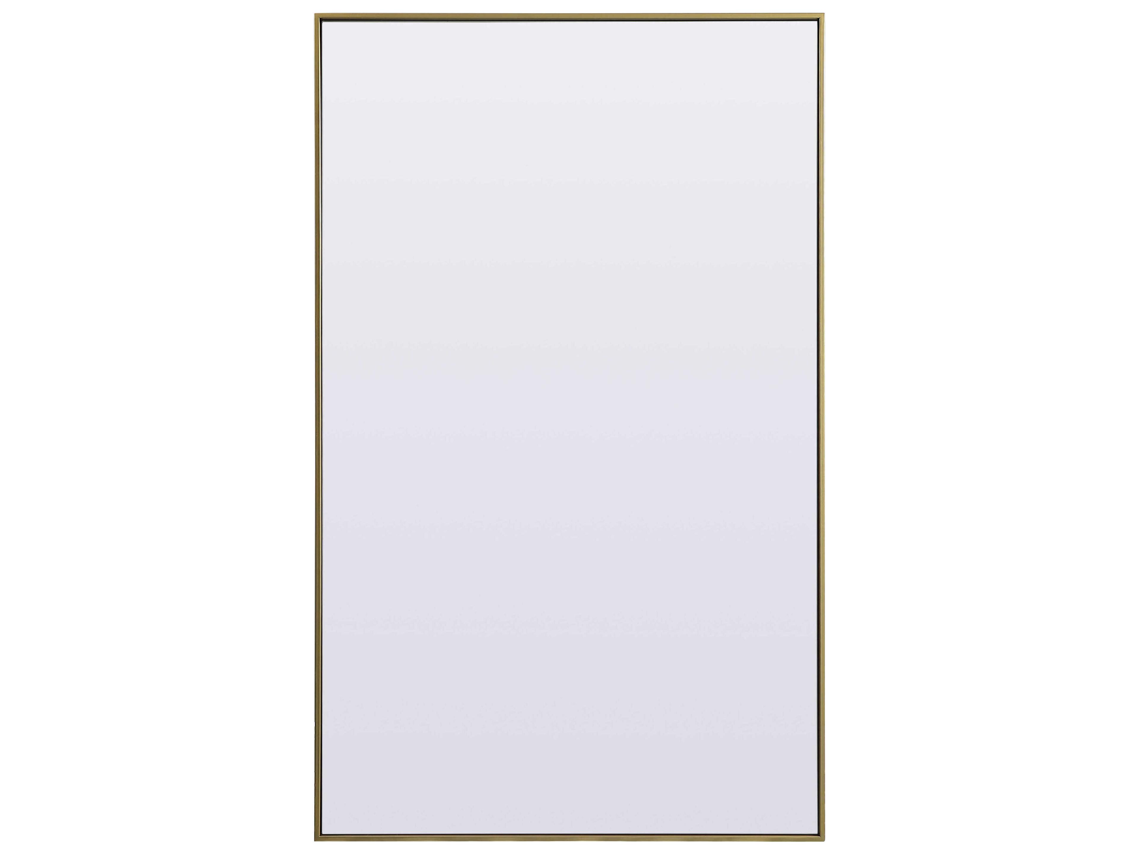 Eternity Brass Rectangular Floor Mirror