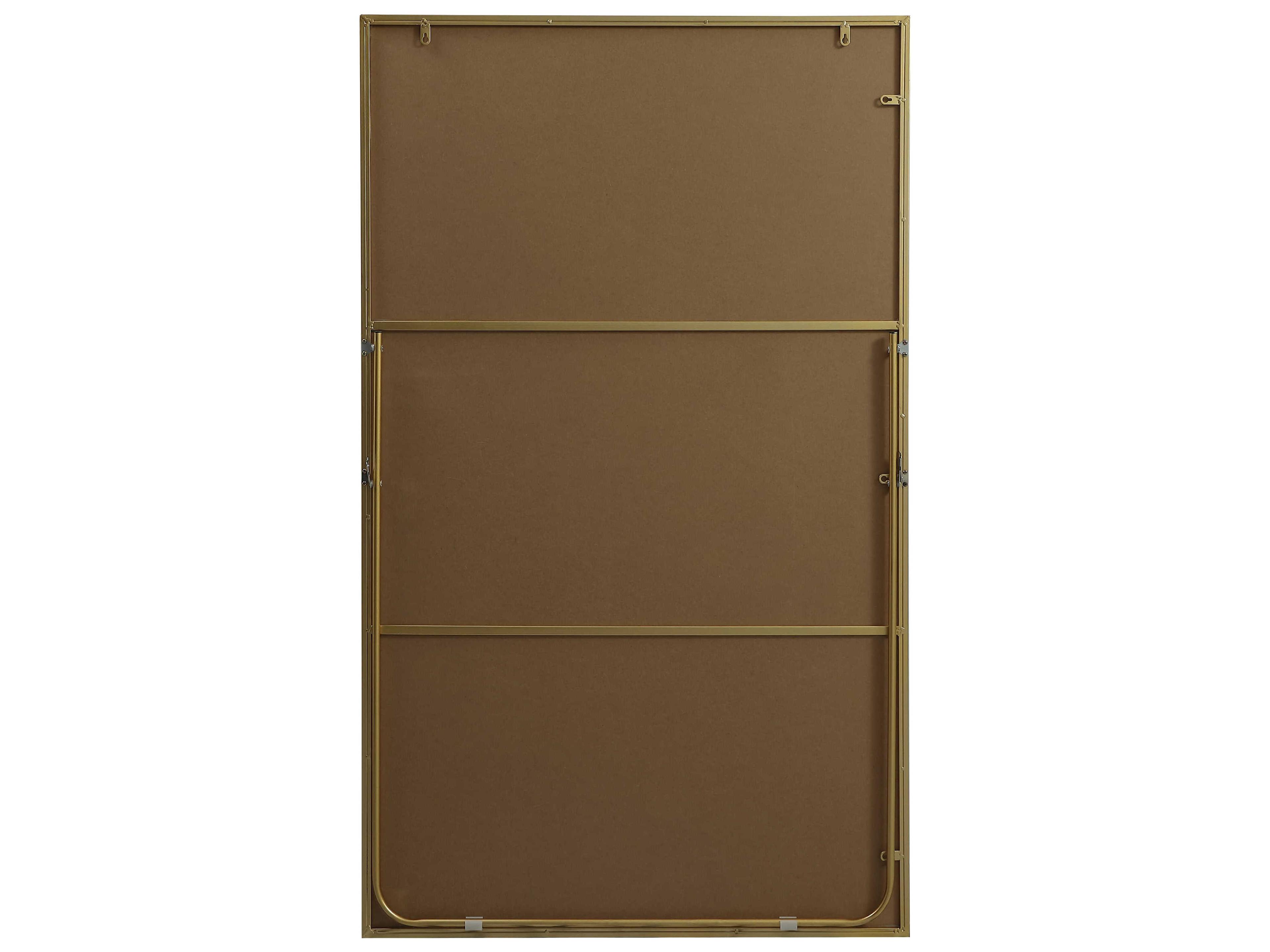 Elegant Lighting Eternity Brass Rectangular Floor Mirror