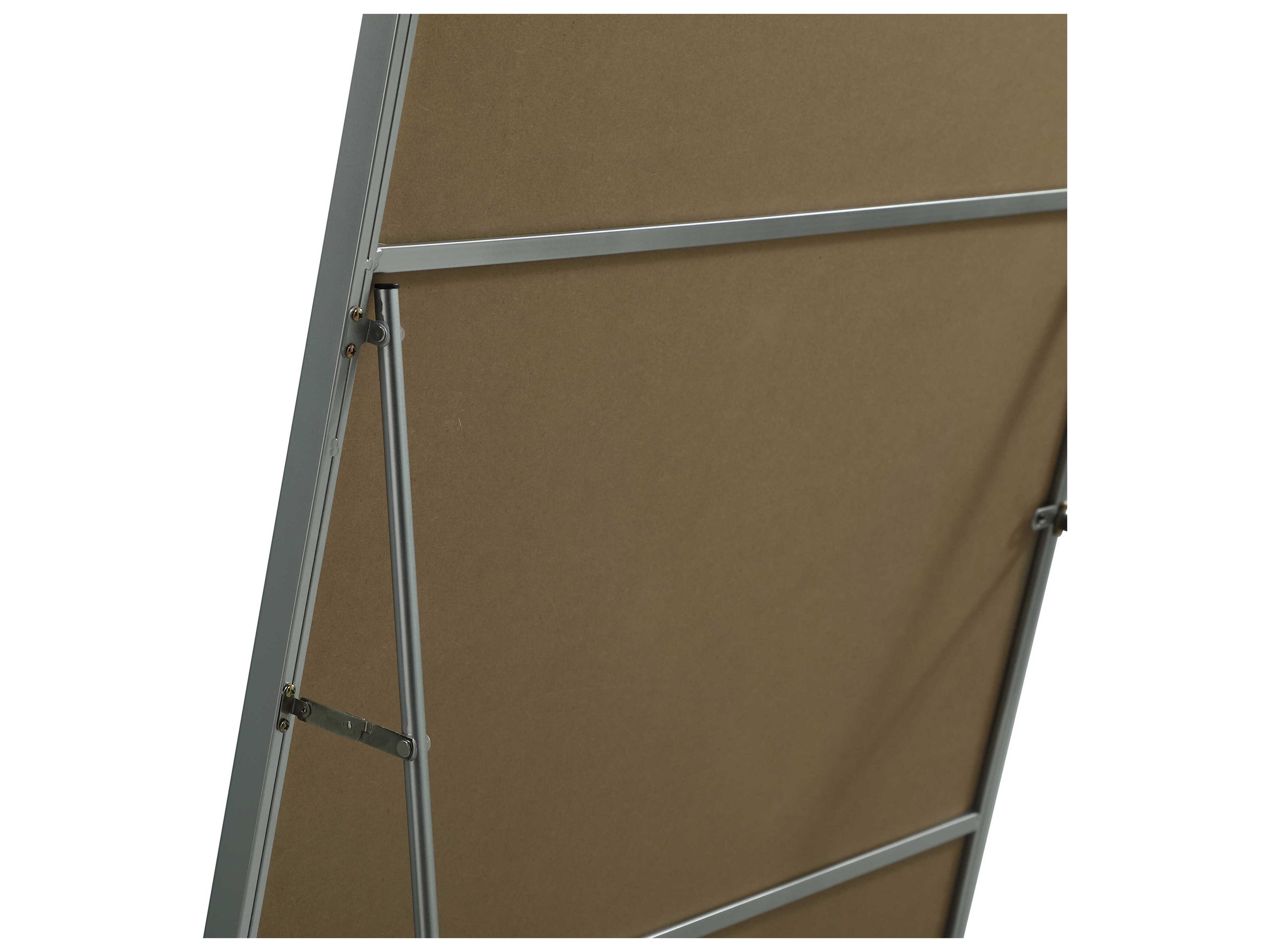 Elegant Lighting Eternity Silver Rectangular Floor Mirror