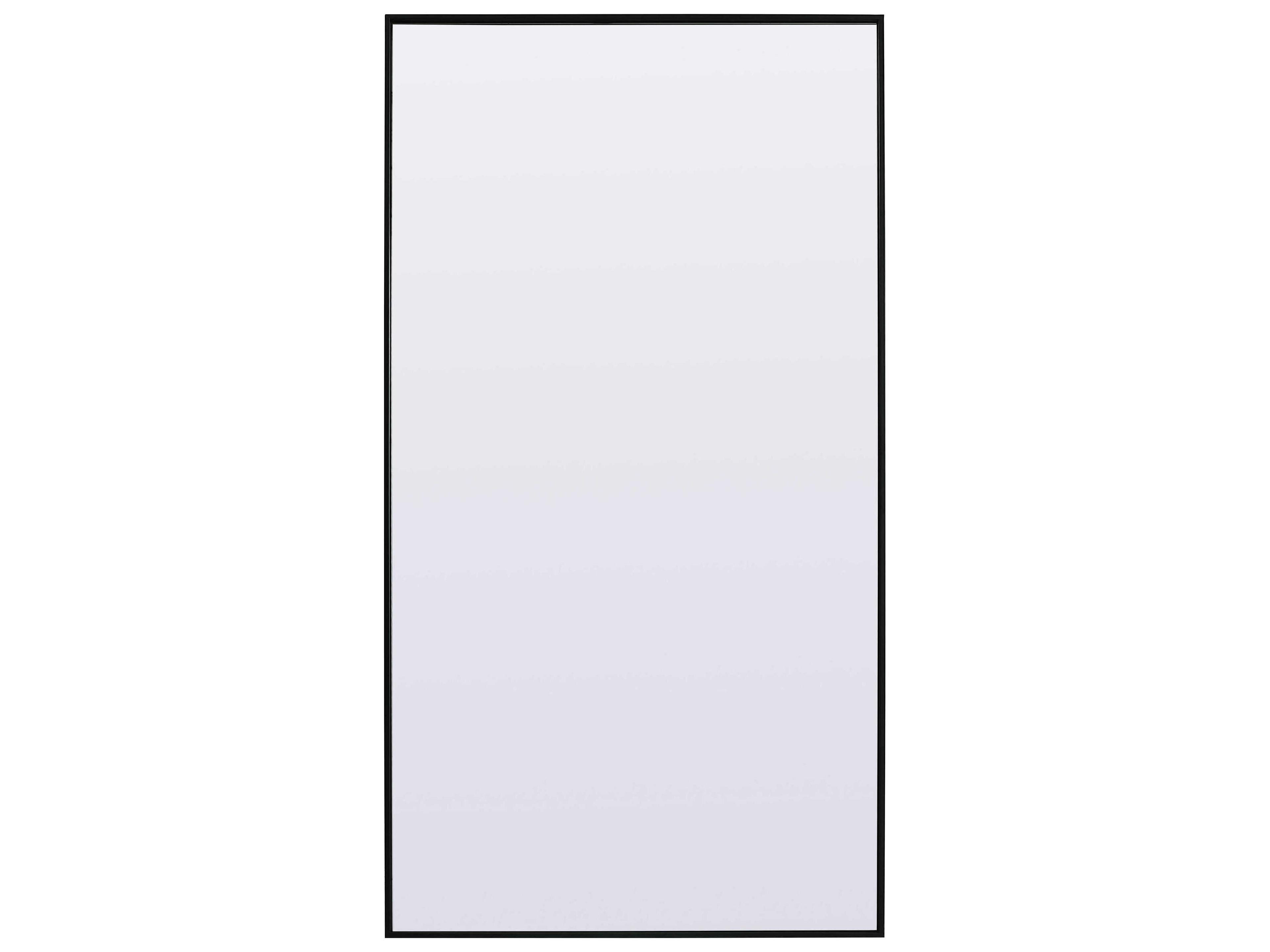 Eternity Black Rectangular Floor Mirror