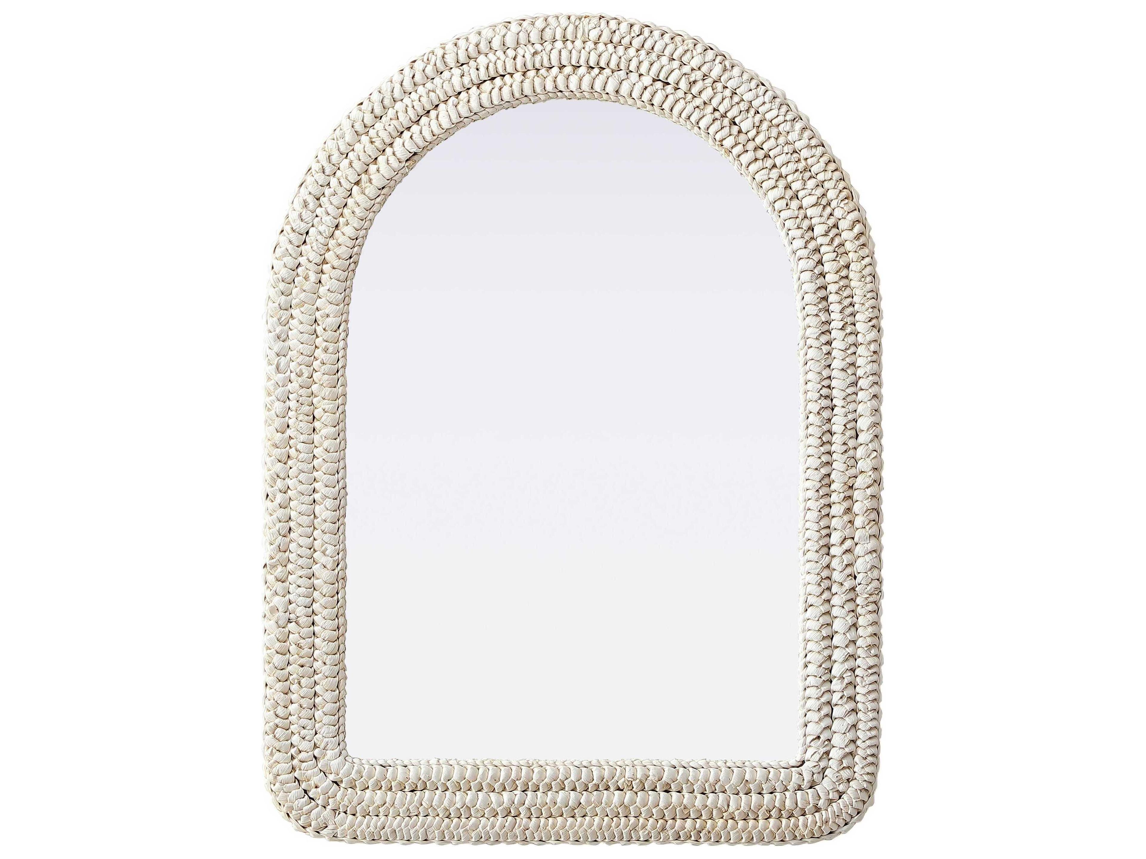 Marlowe Linen White Arch Wall Mirror