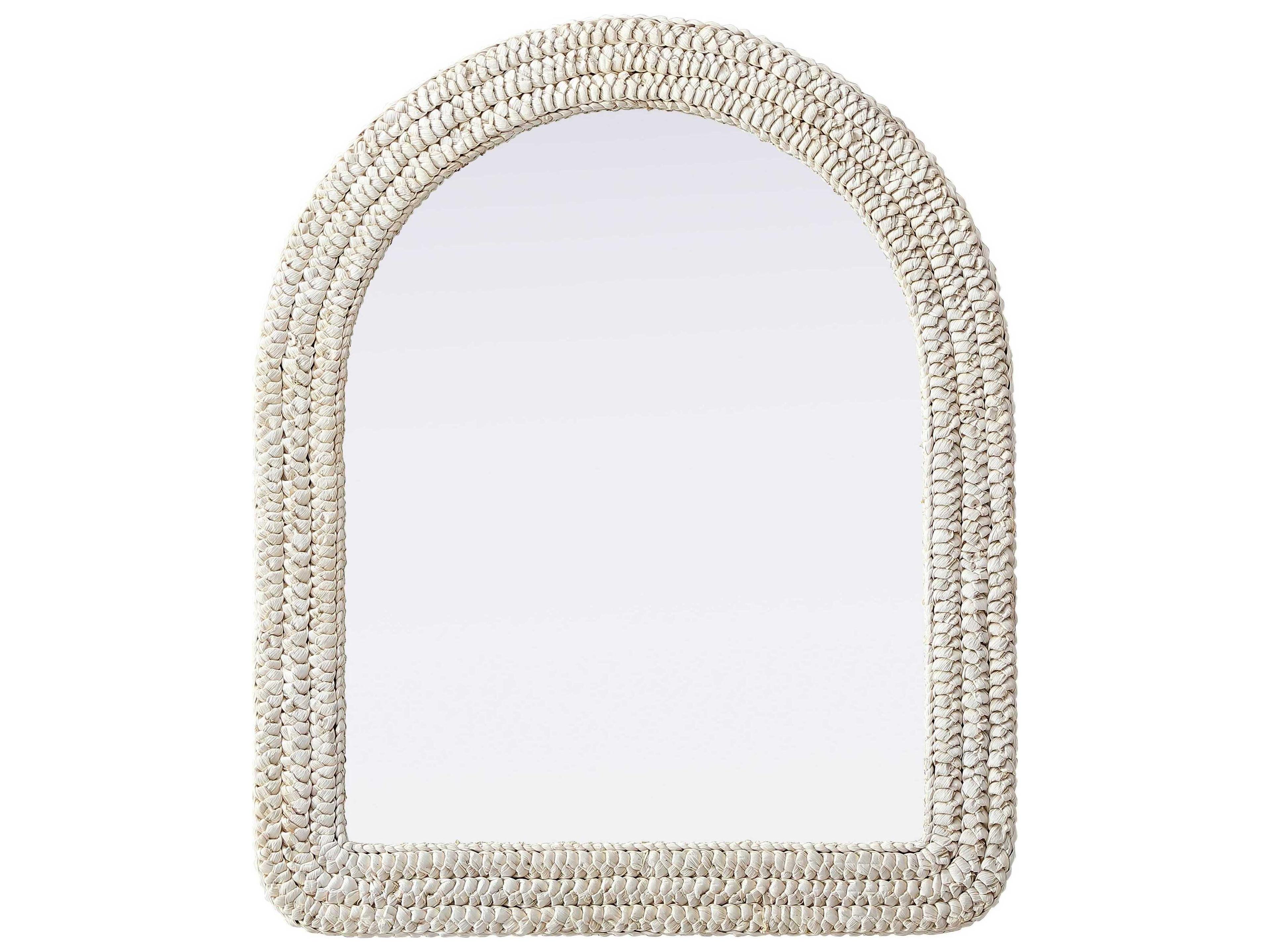 Marlowe Linen White Arch Wall Mirror