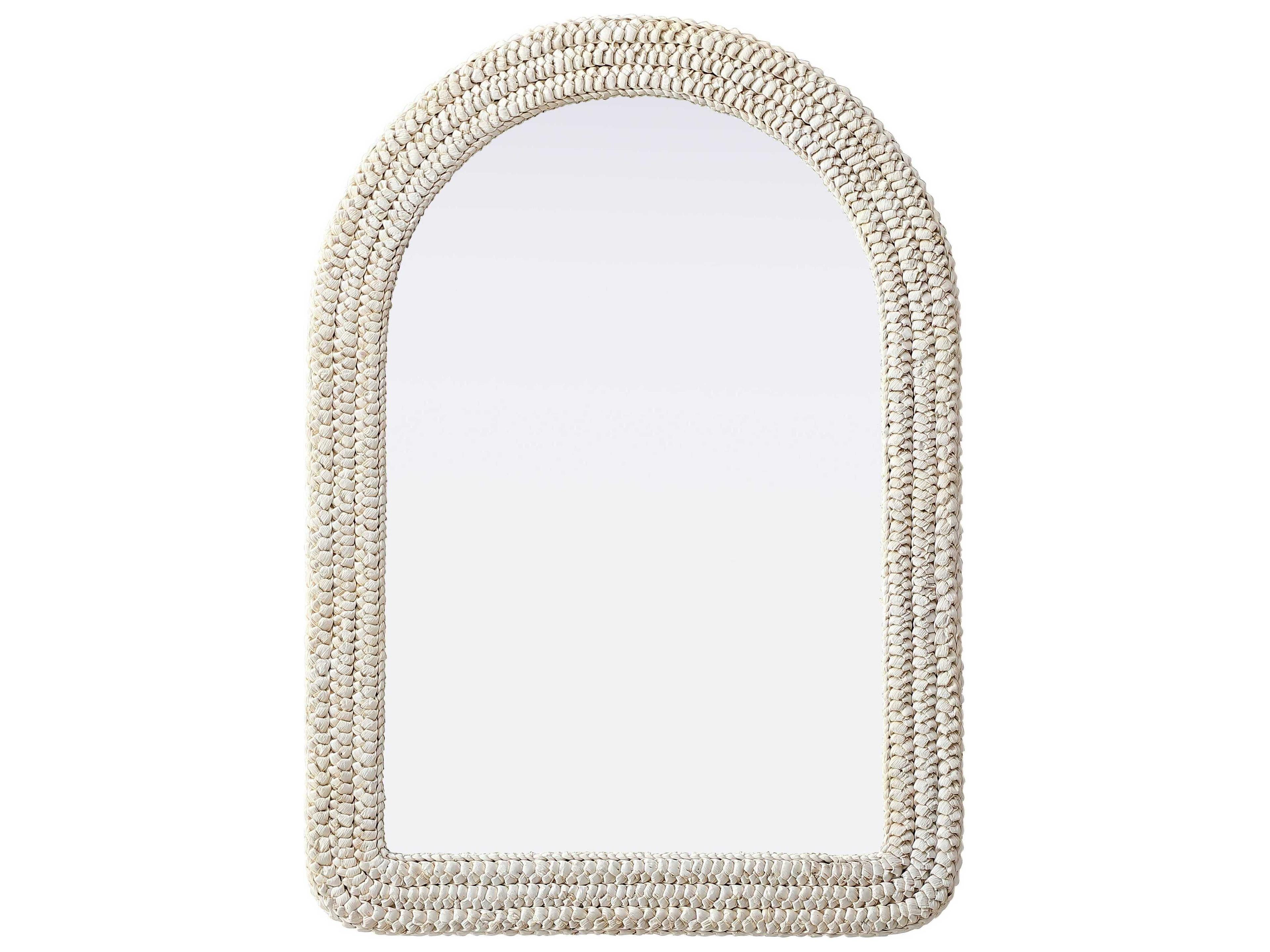 Marlowe Linen White Arch Wall Mirror