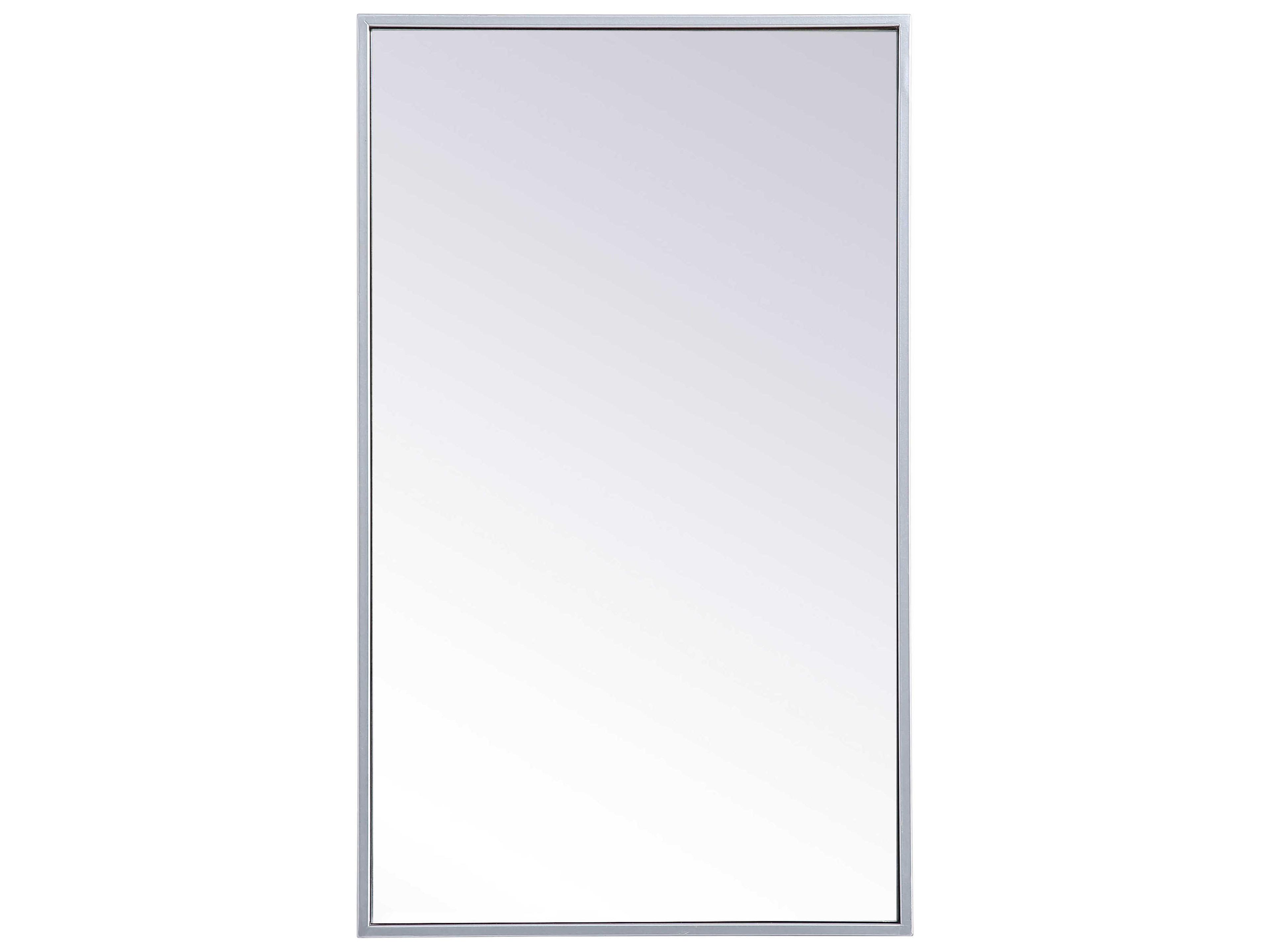 Wyn Silver Rectangular Medicine Cabinet Wall Mirror