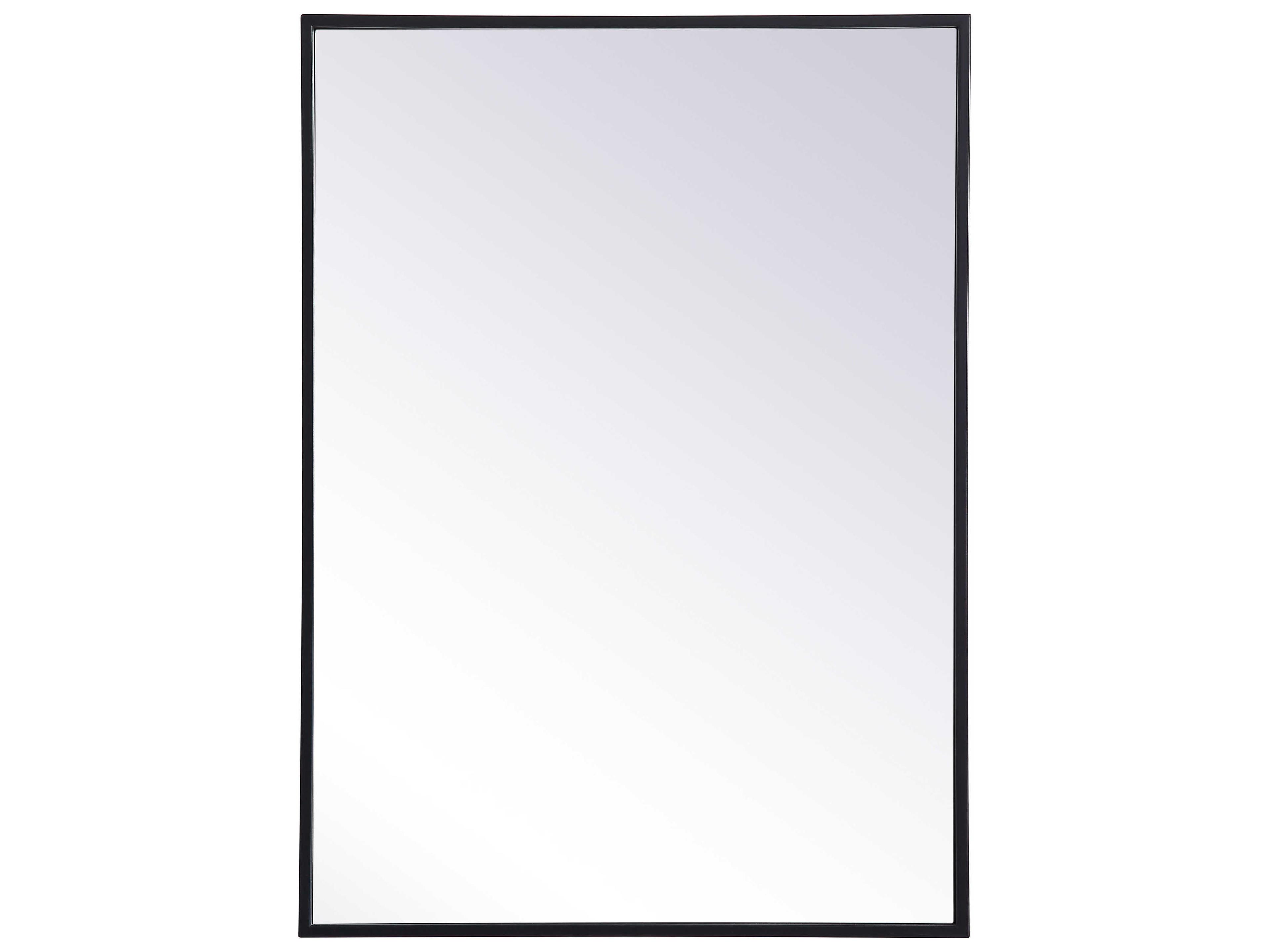 Wyn Black Rectangular Medicine Cabinet Wall Mirror