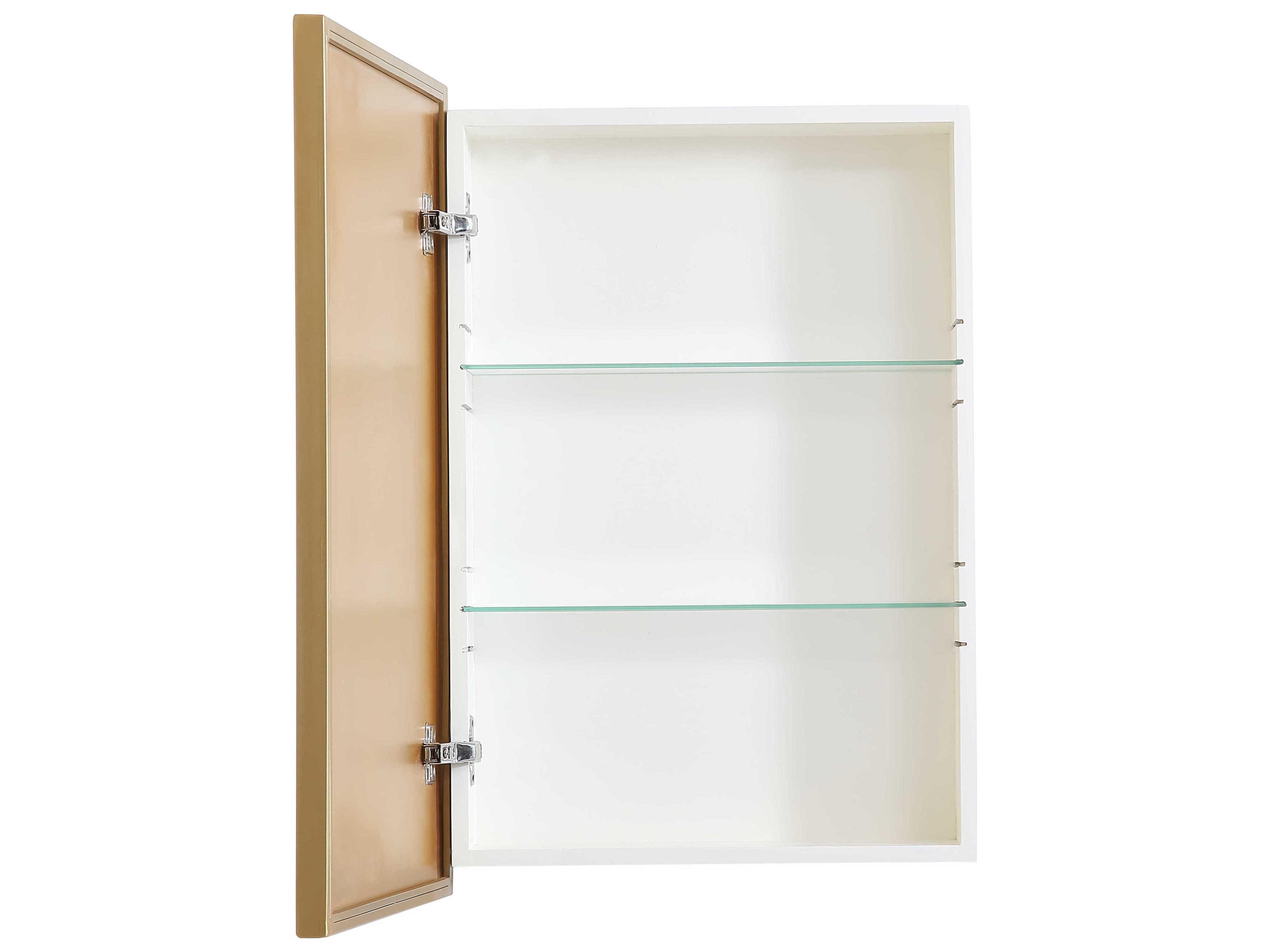 Elegant Lighting Wyn Brass Rectangular Wall Mirror