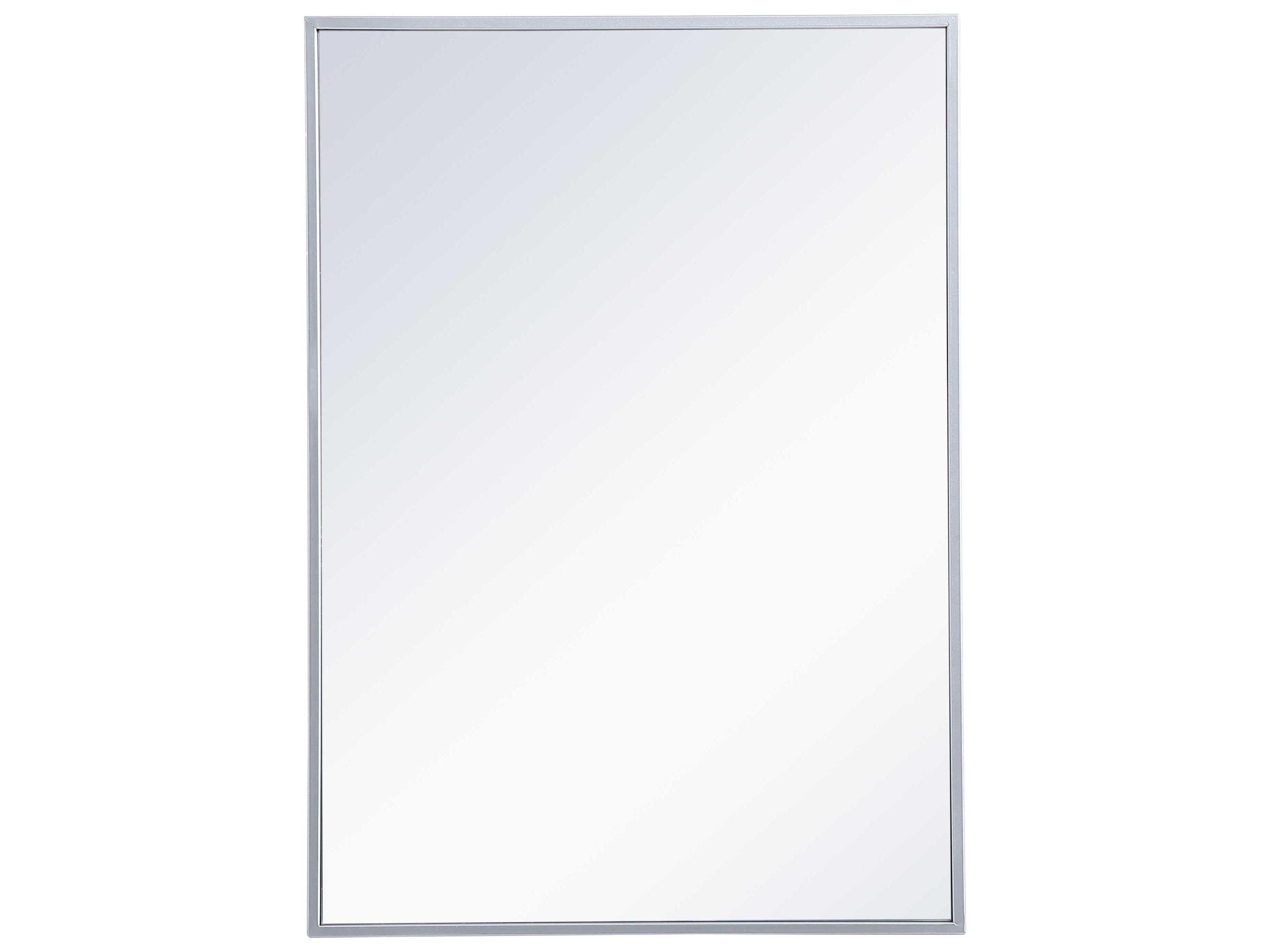 Wyn Silver Rectangular Medicine Cabinet Wall Mirror