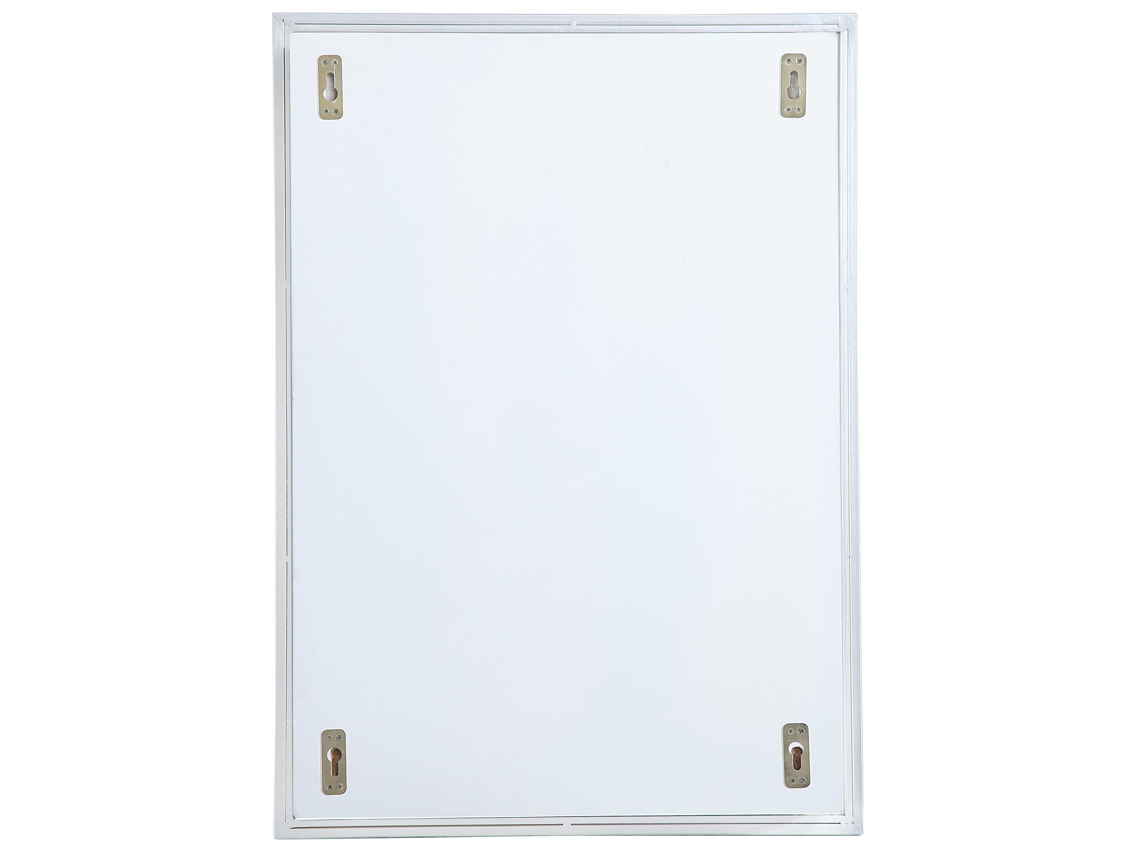 Elegant Lighting Wyn Silver Rectangular Medicine Cabinet Wall Mirror