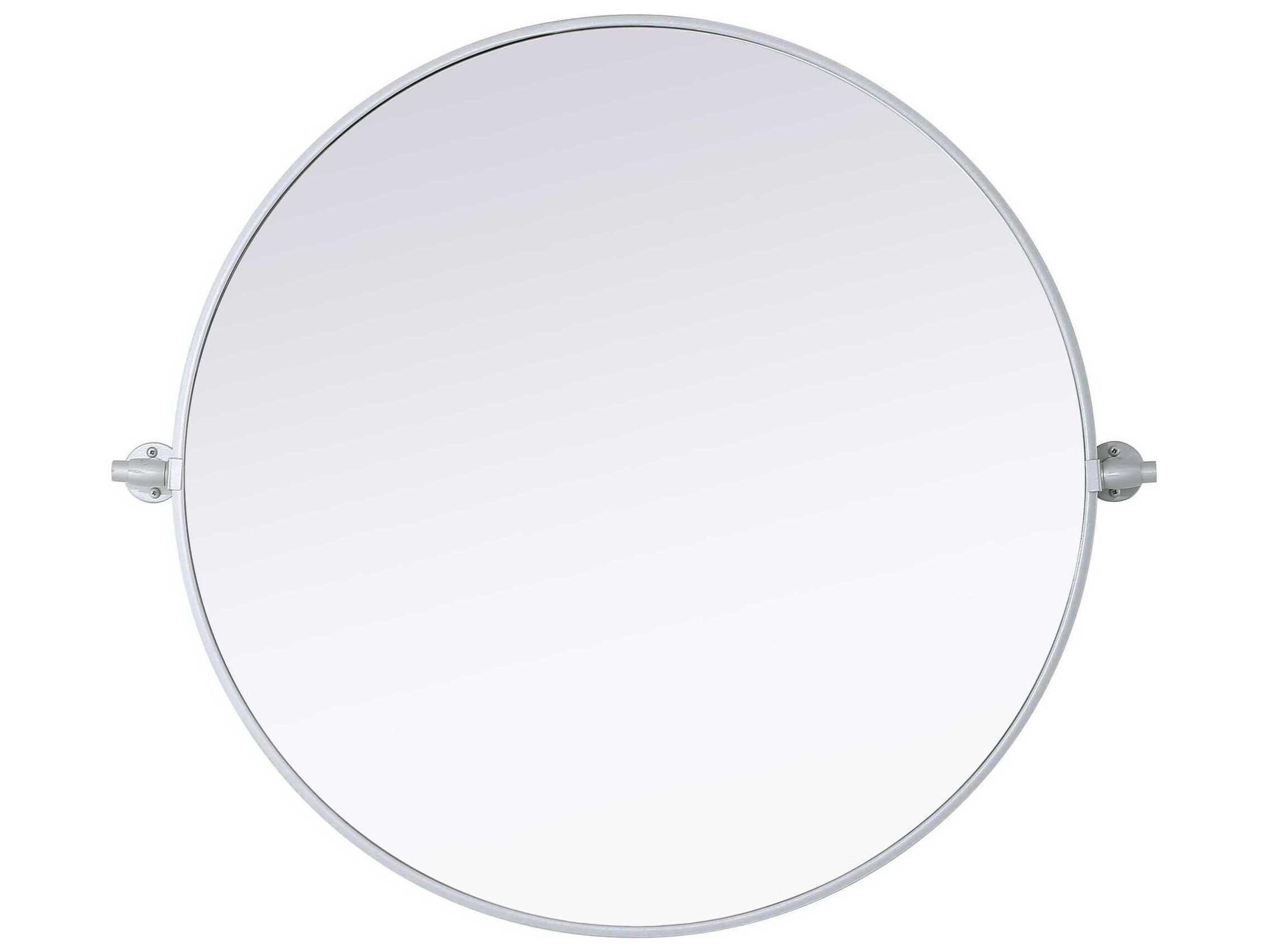 Amoura Silver Round Wall Mirror
