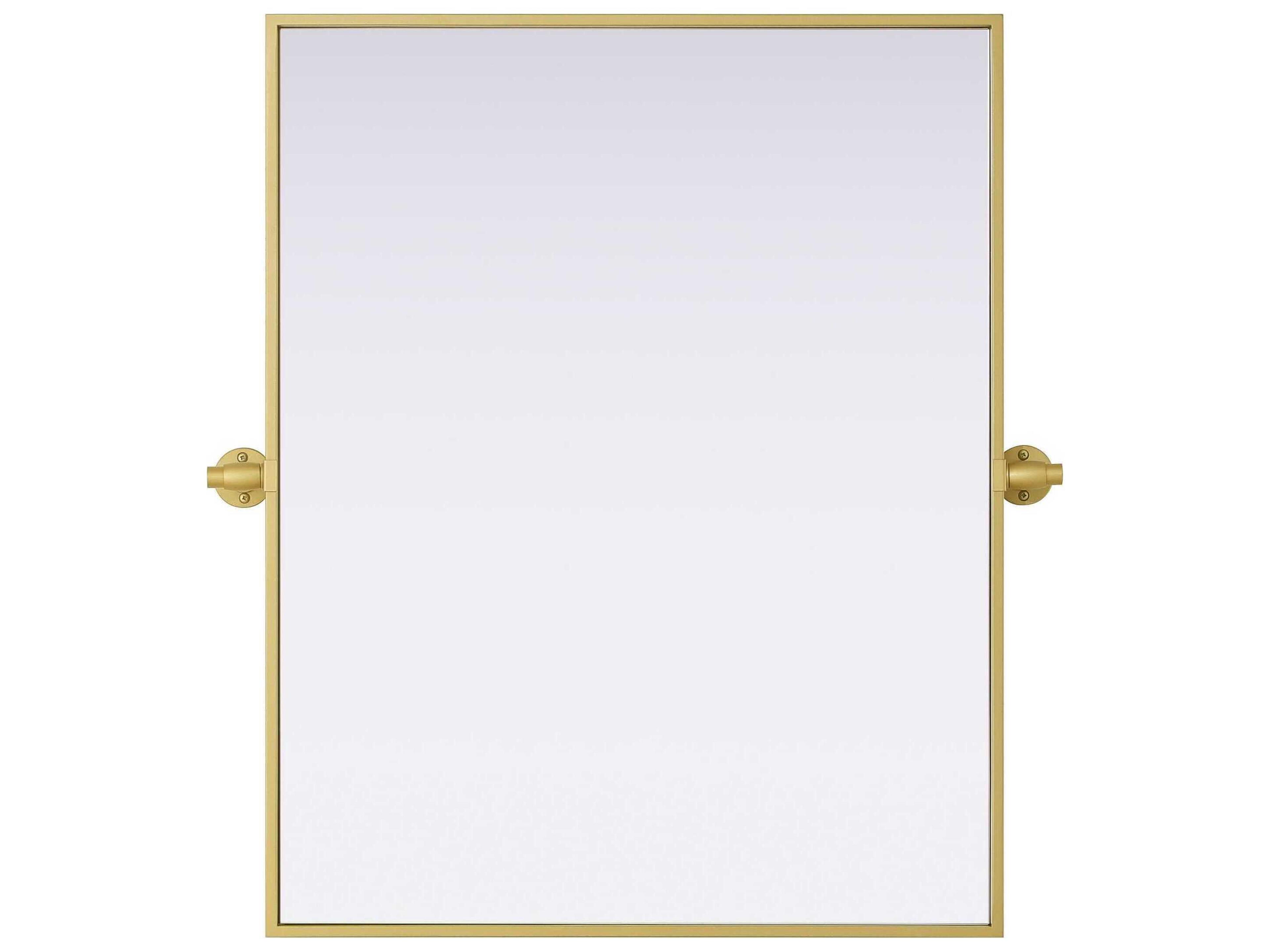 Amoura Brass Rectangular Wall Mirror