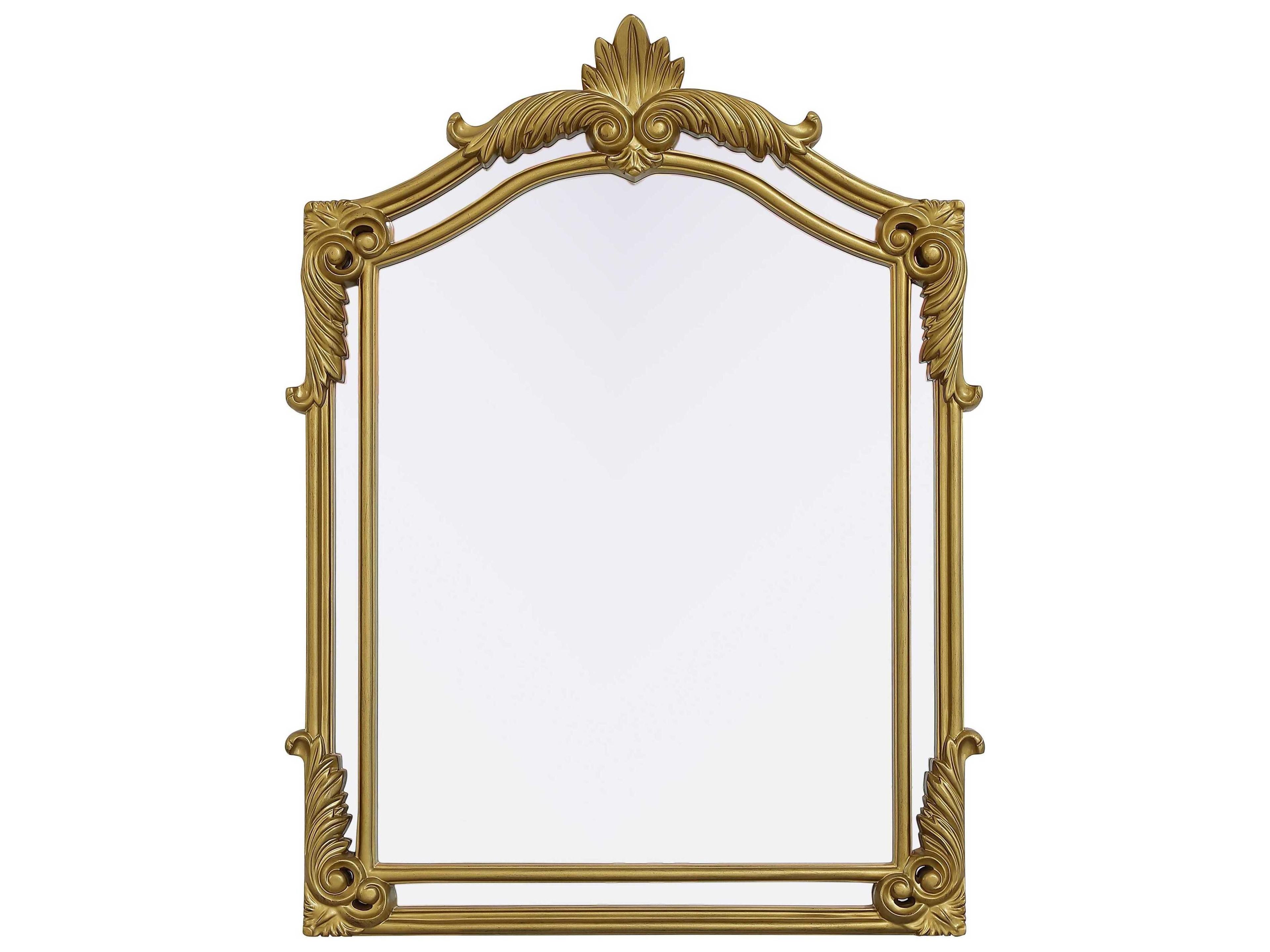 Madeline Distressed Gold Leaf Wall Mirror