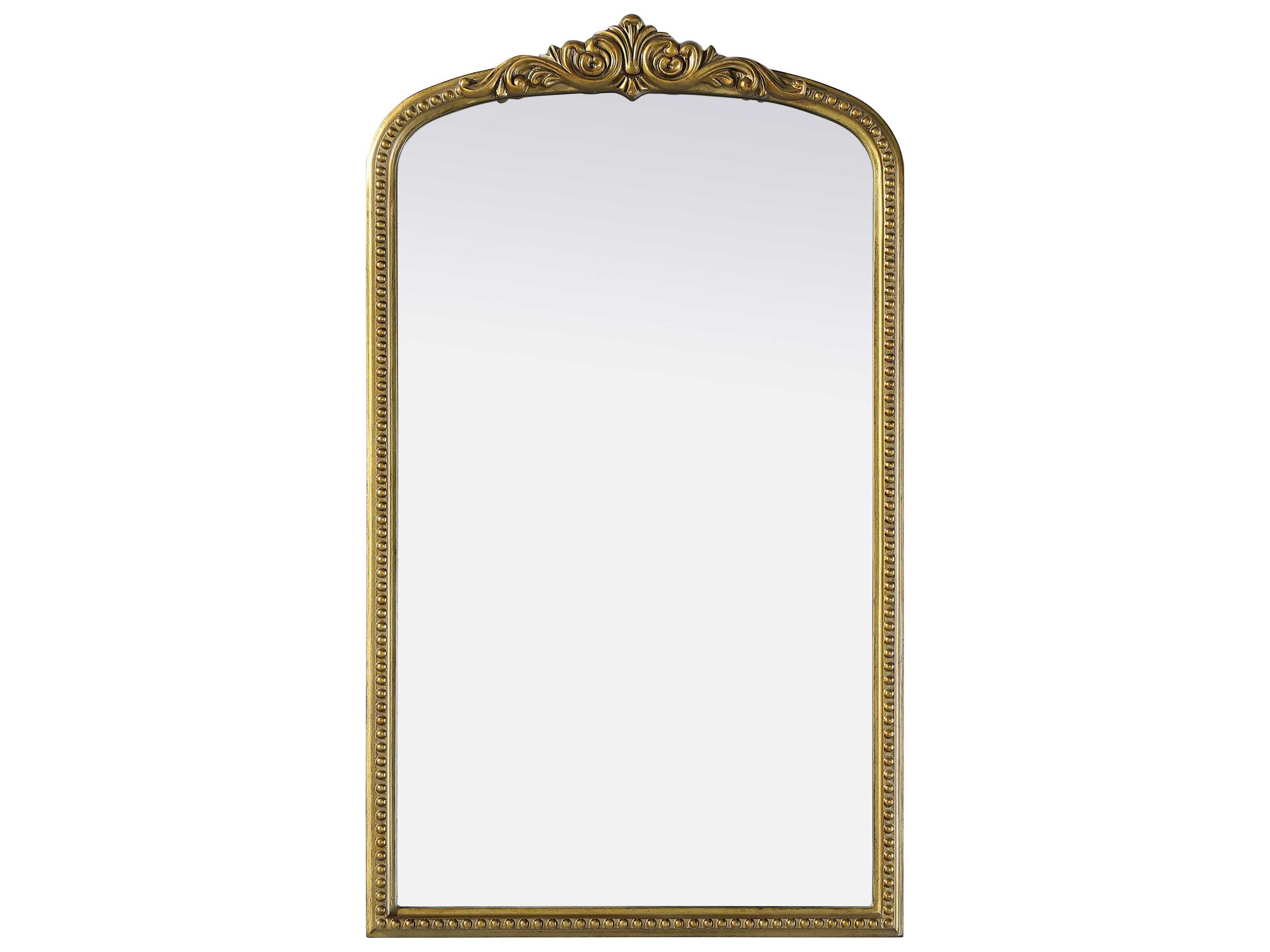 Naomi Distressed Antique Brass Wall Mirror