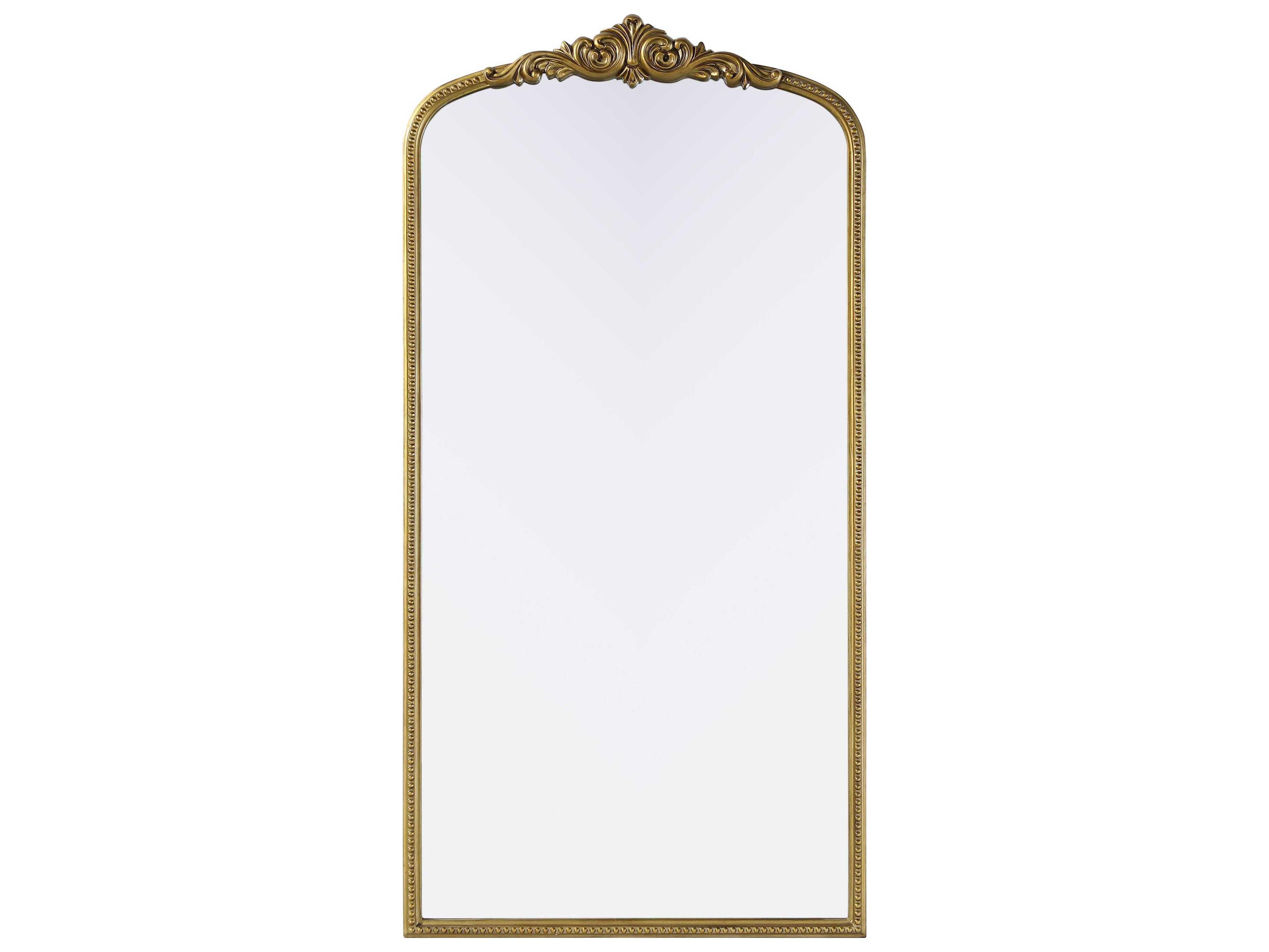 Naomi Distressed Antique Brass Wall Mirror