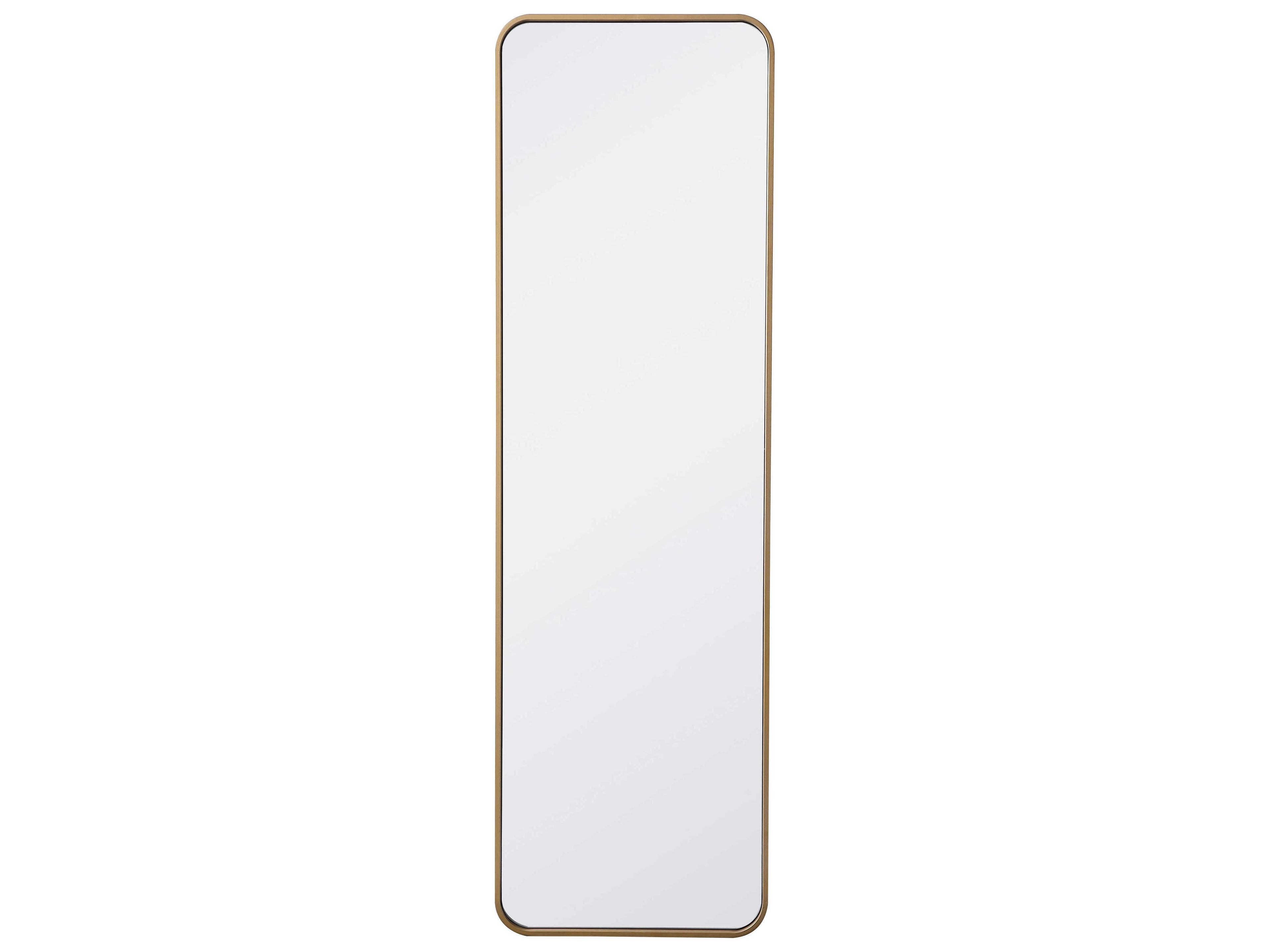 Evermore Brass Rectangular Wall Mirror