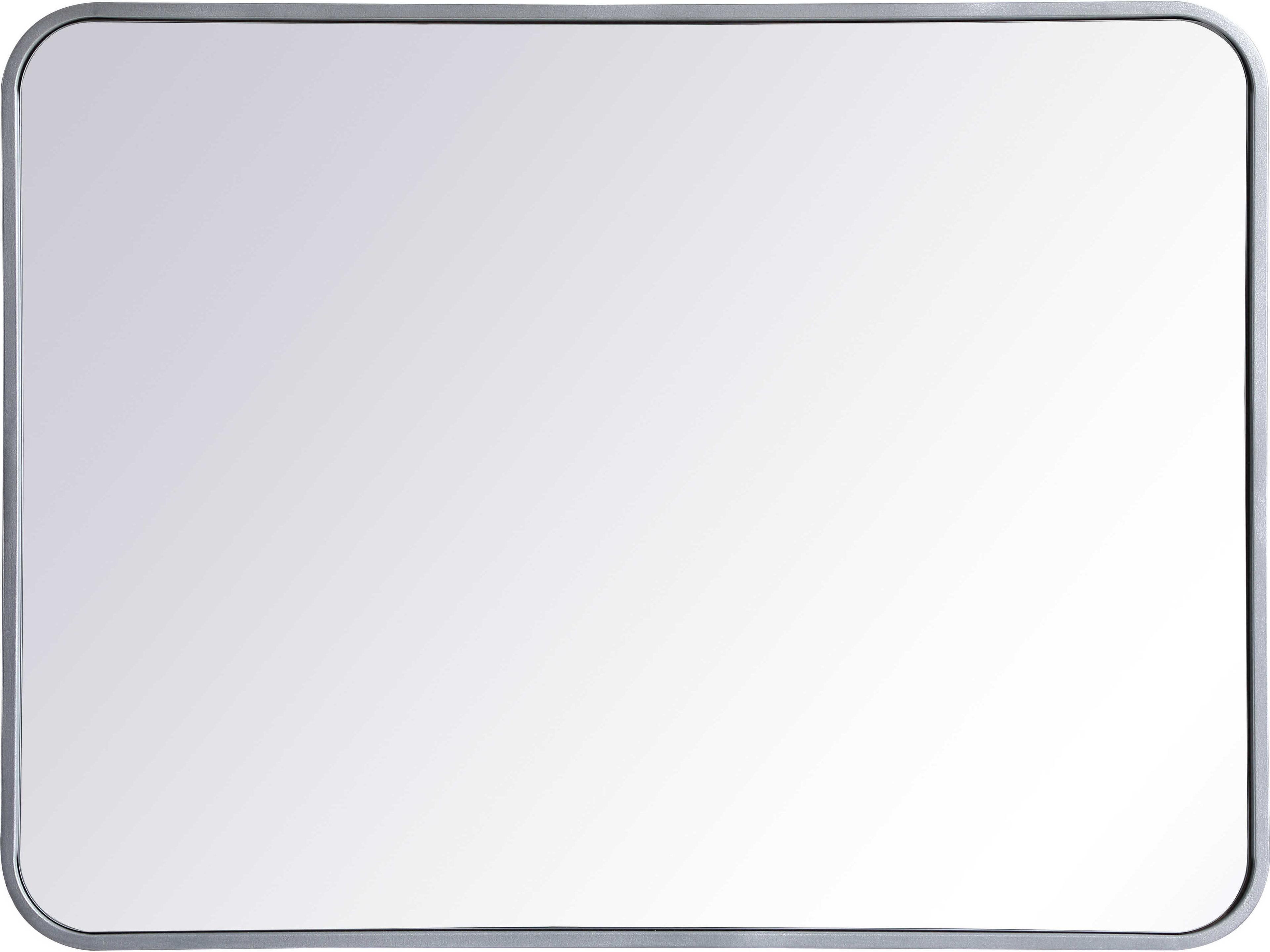 Evermore Mirror Rectangular Silver Modern