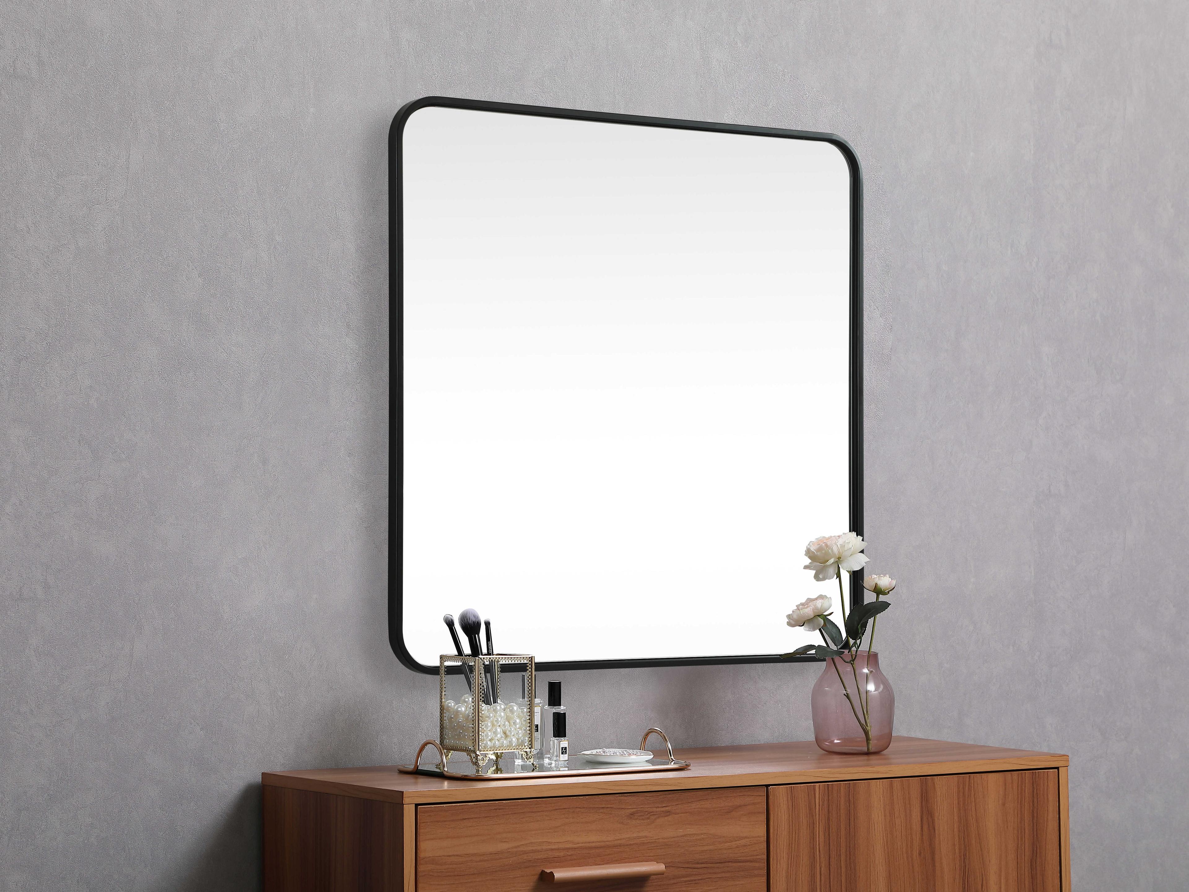 Elegant Lighting Evermore Square Wall Mirror