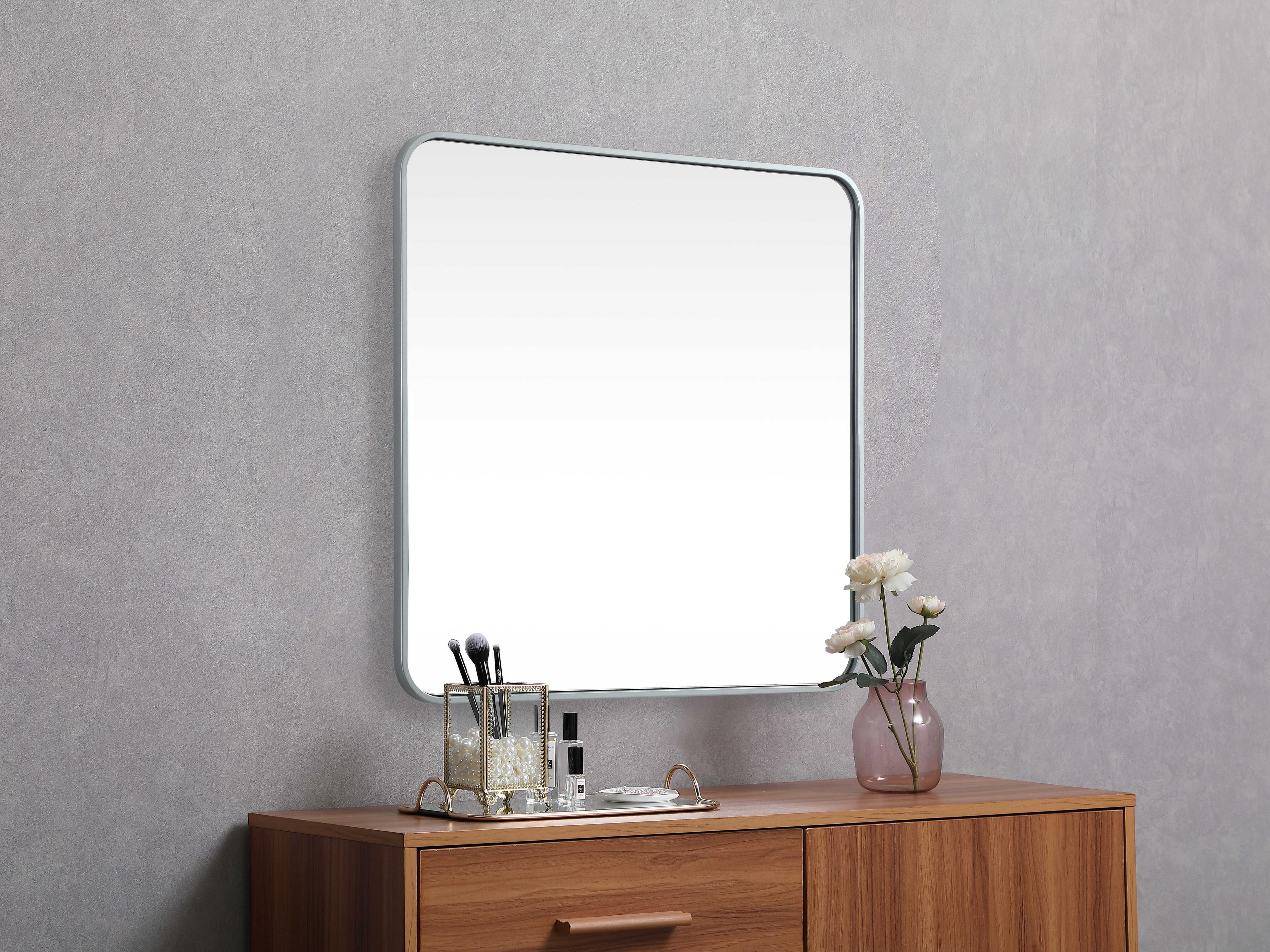 Elegant Lighting Evermore Square Wall Mirror