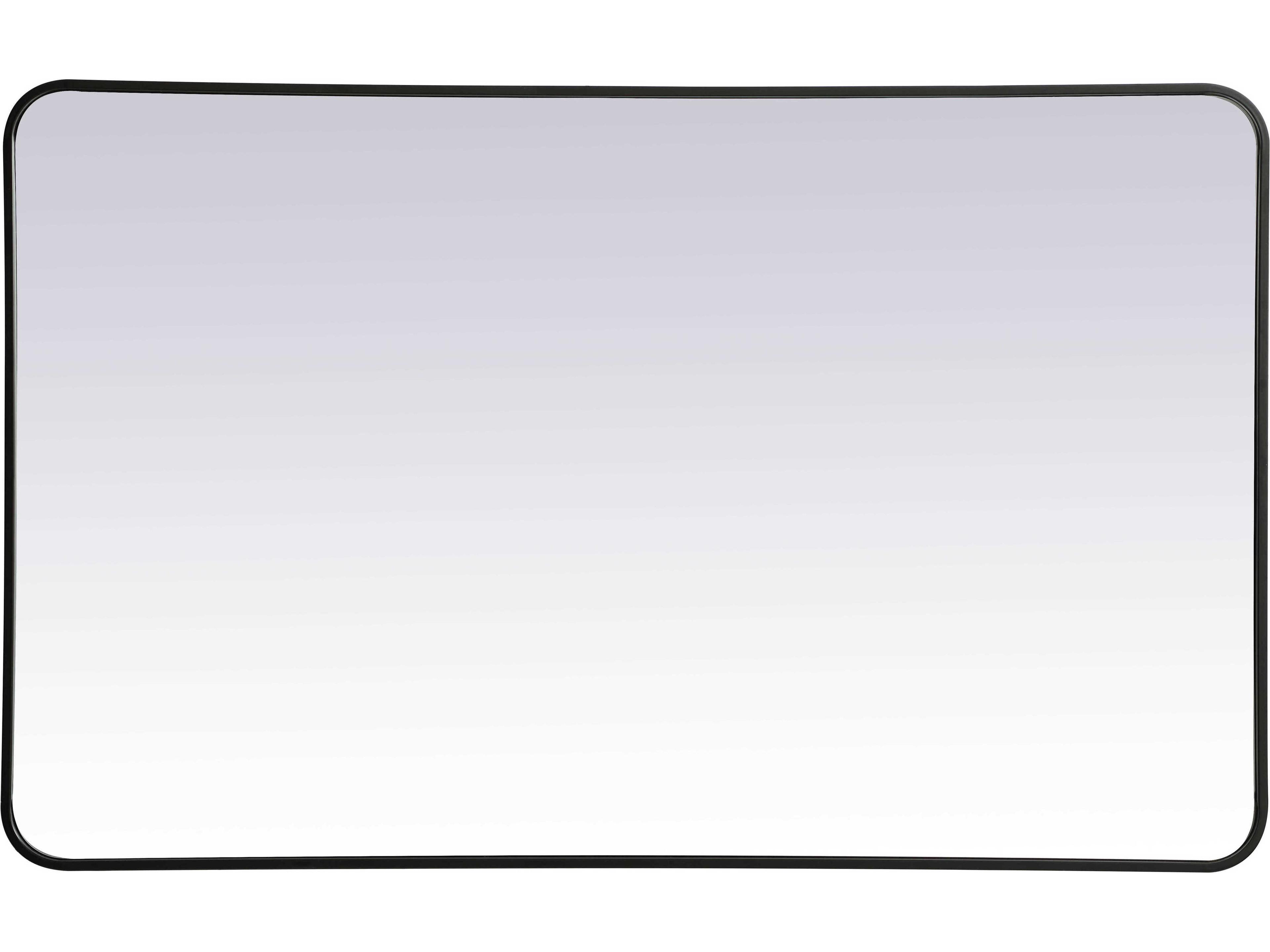 Evermore Rectangular Mirror in Black