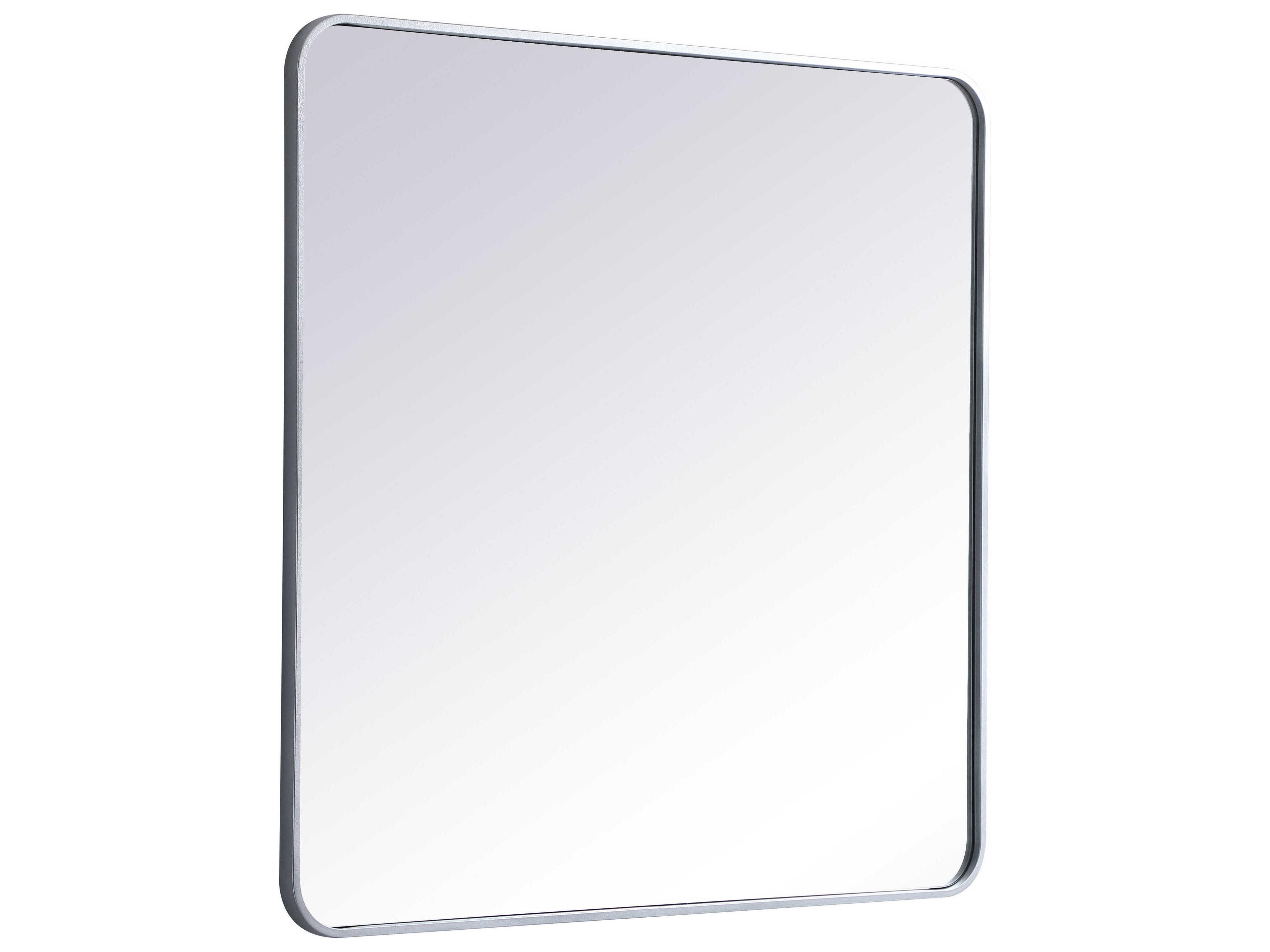 Elegant Lighting Evermore Silver Rectangular Wall Mirror