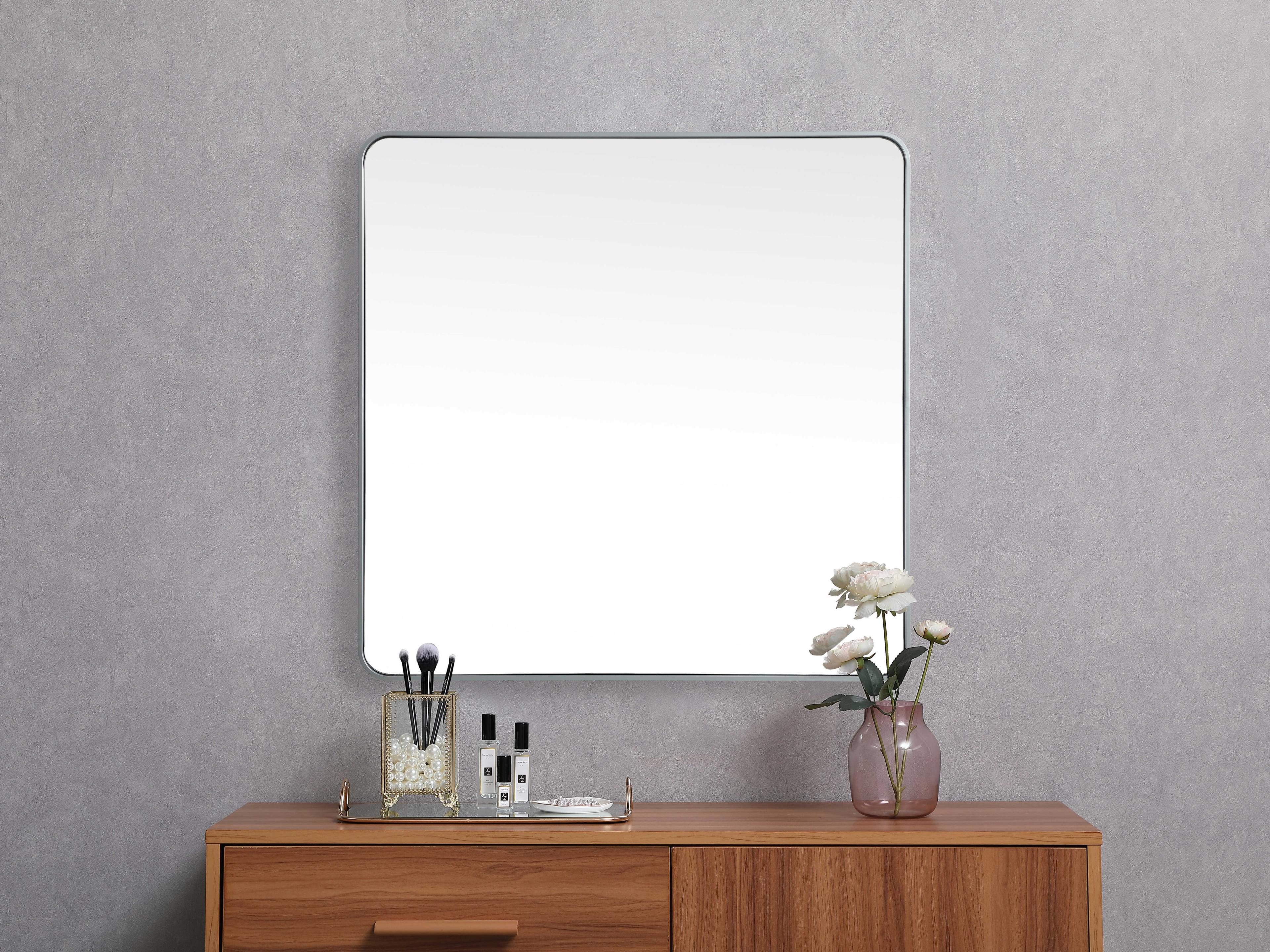 Elegant Lighting Evermore Square Wall Mirror