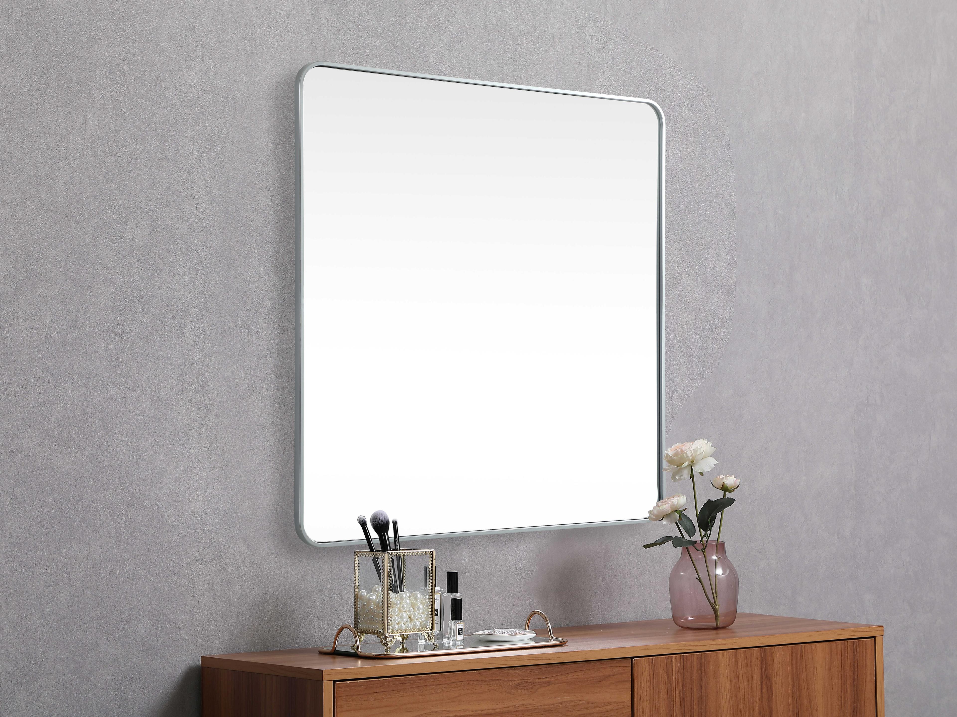Elegant Lighting Evermore Square Wall Mirror