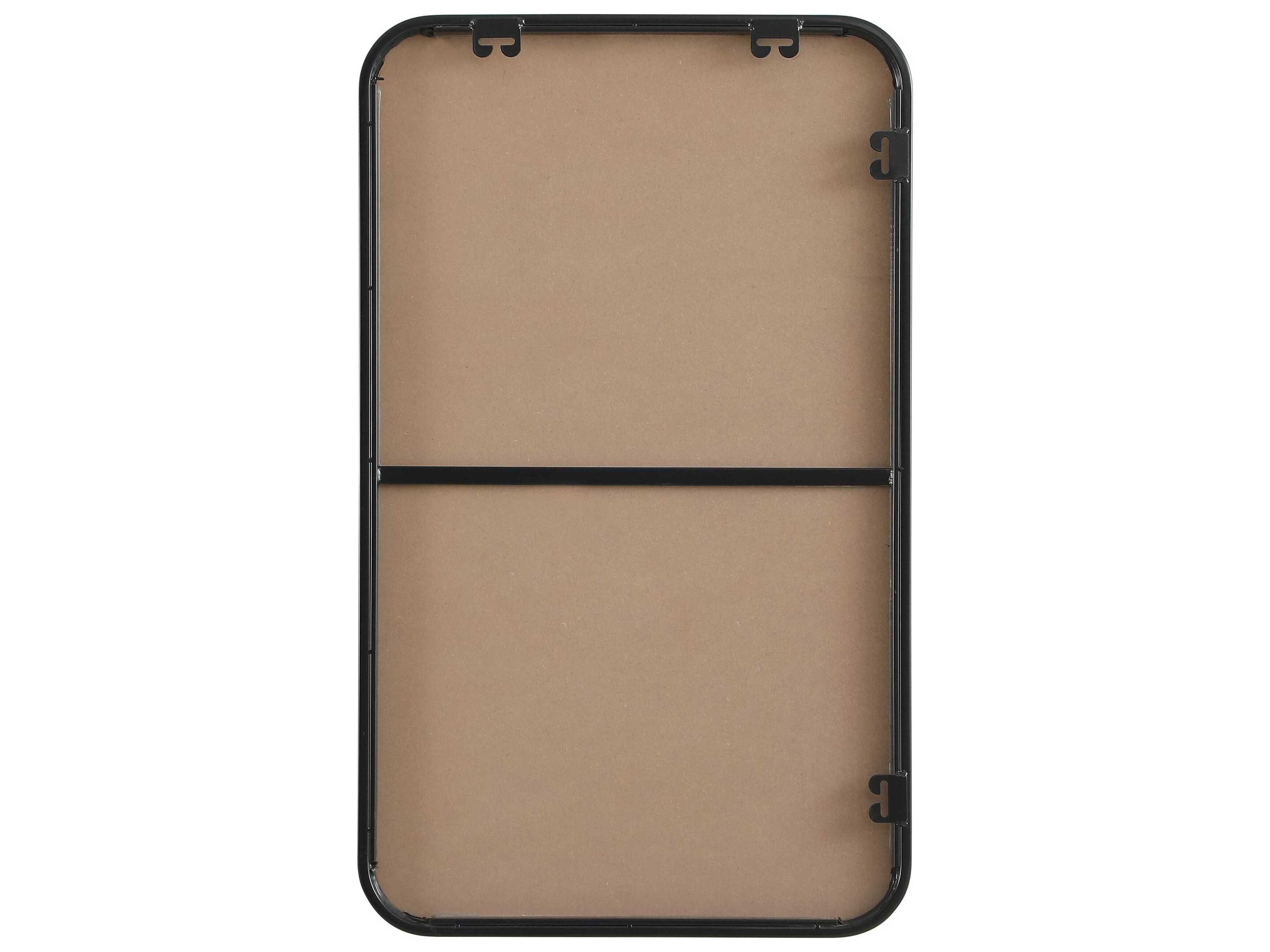 Elegant Lighting Remy Black Rectangular Wall Mirror