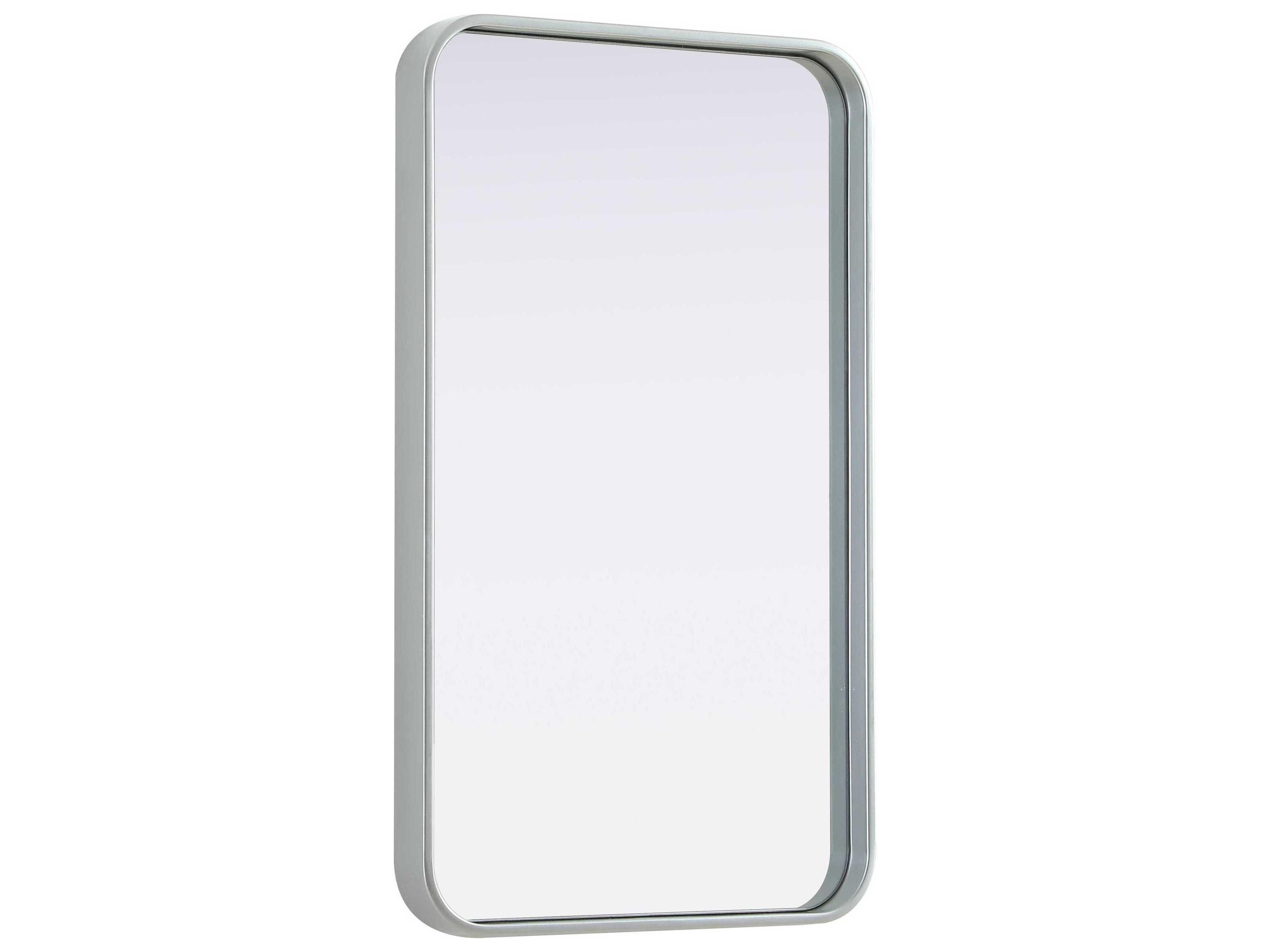 Elegant Lighting Remy Silver Rectangular Wall Mirror