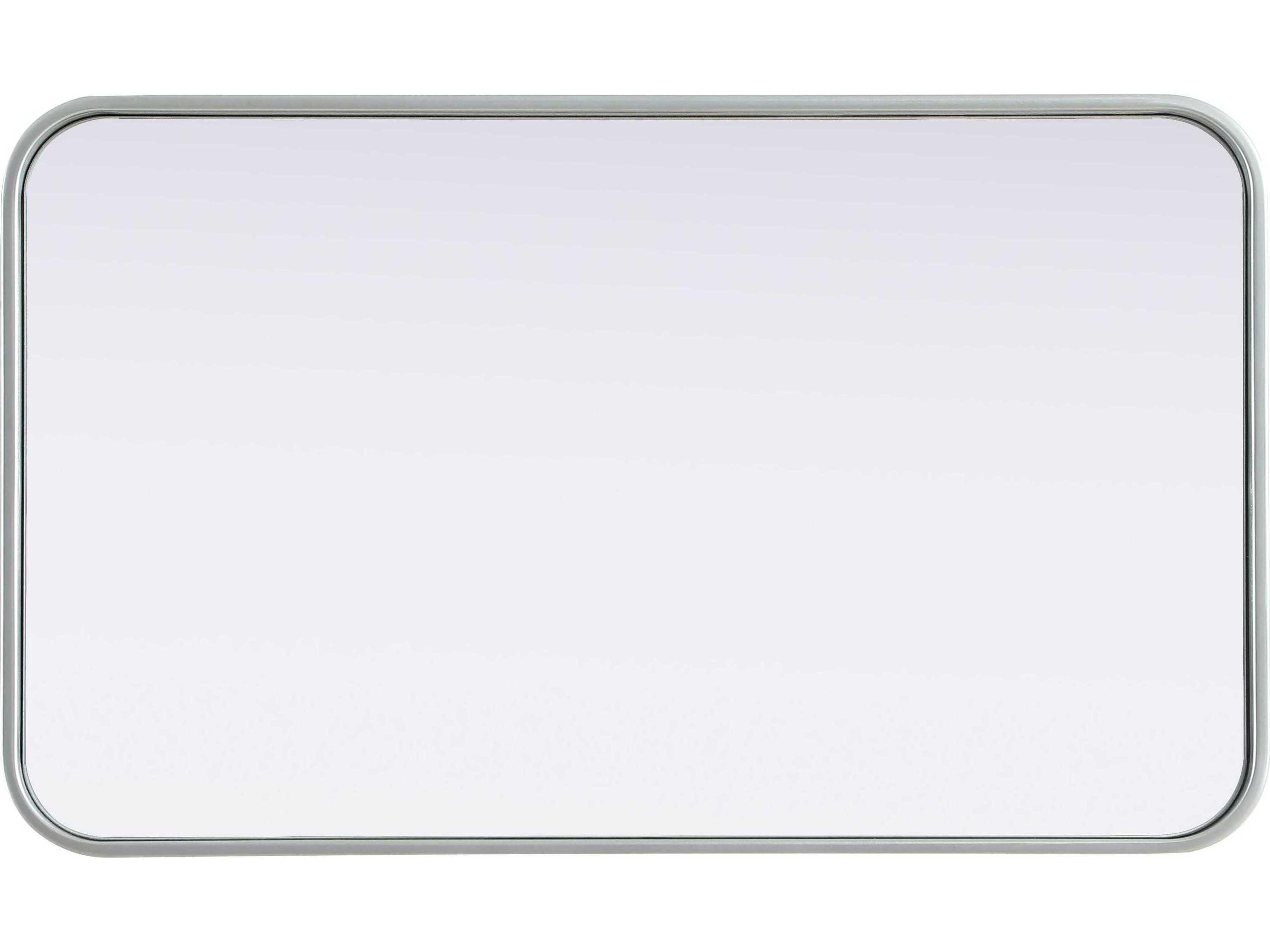 Elegant Lighting Remy Silver Rectangular Wall Mirror