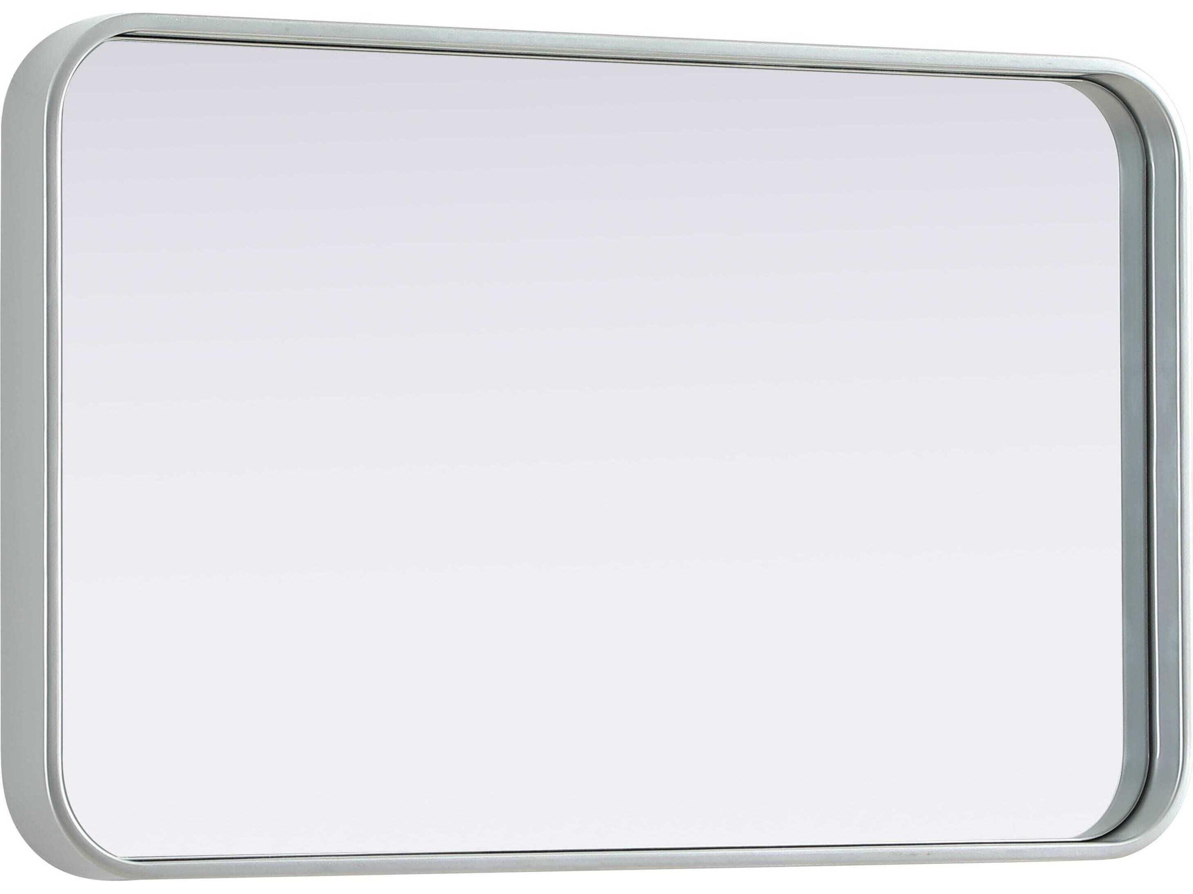 Elegant Lighting Remy Silver Rectangular Wall Mirror