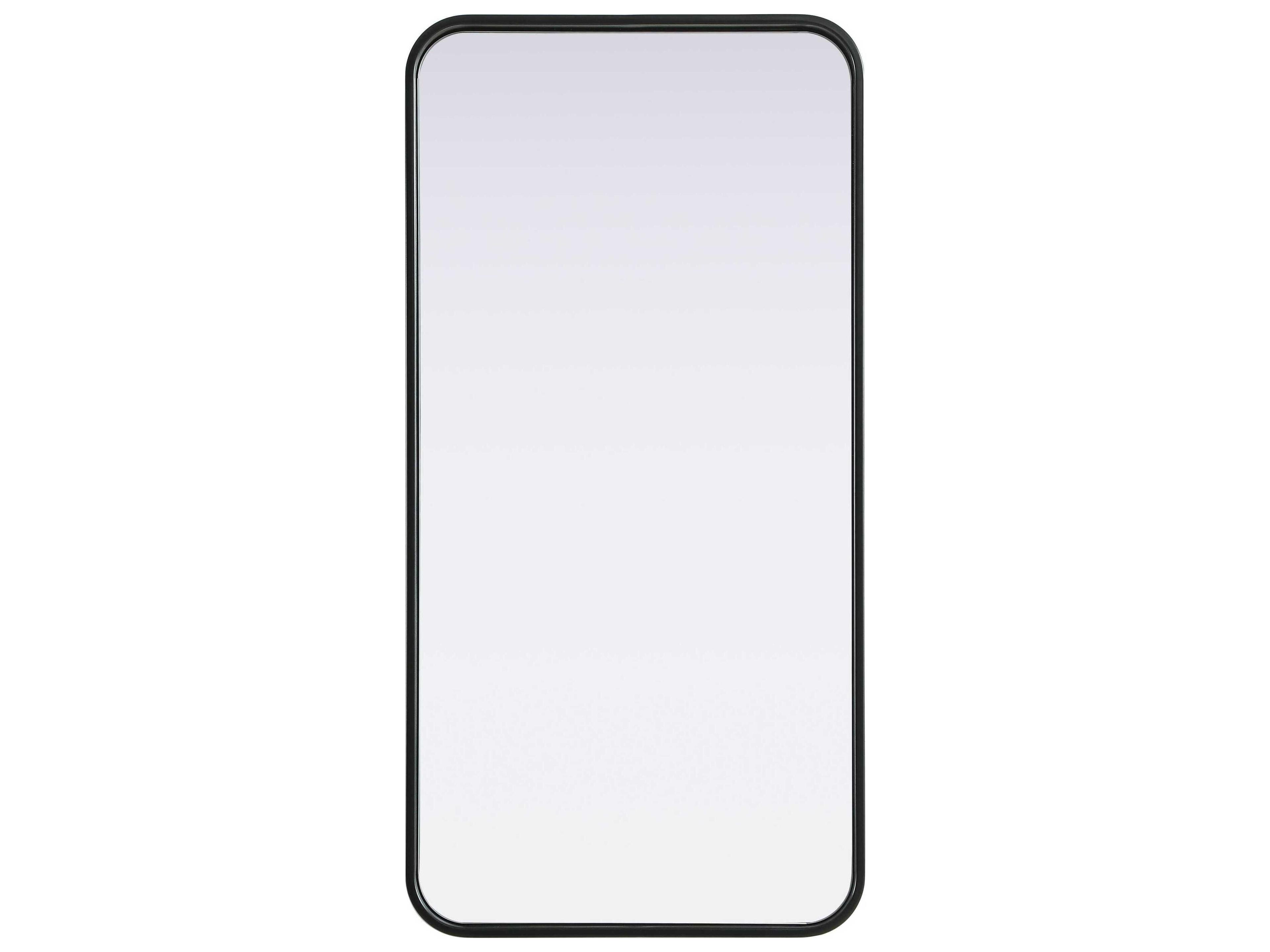 Elegant Lighting Remy Black Rectangular Wall Mirror