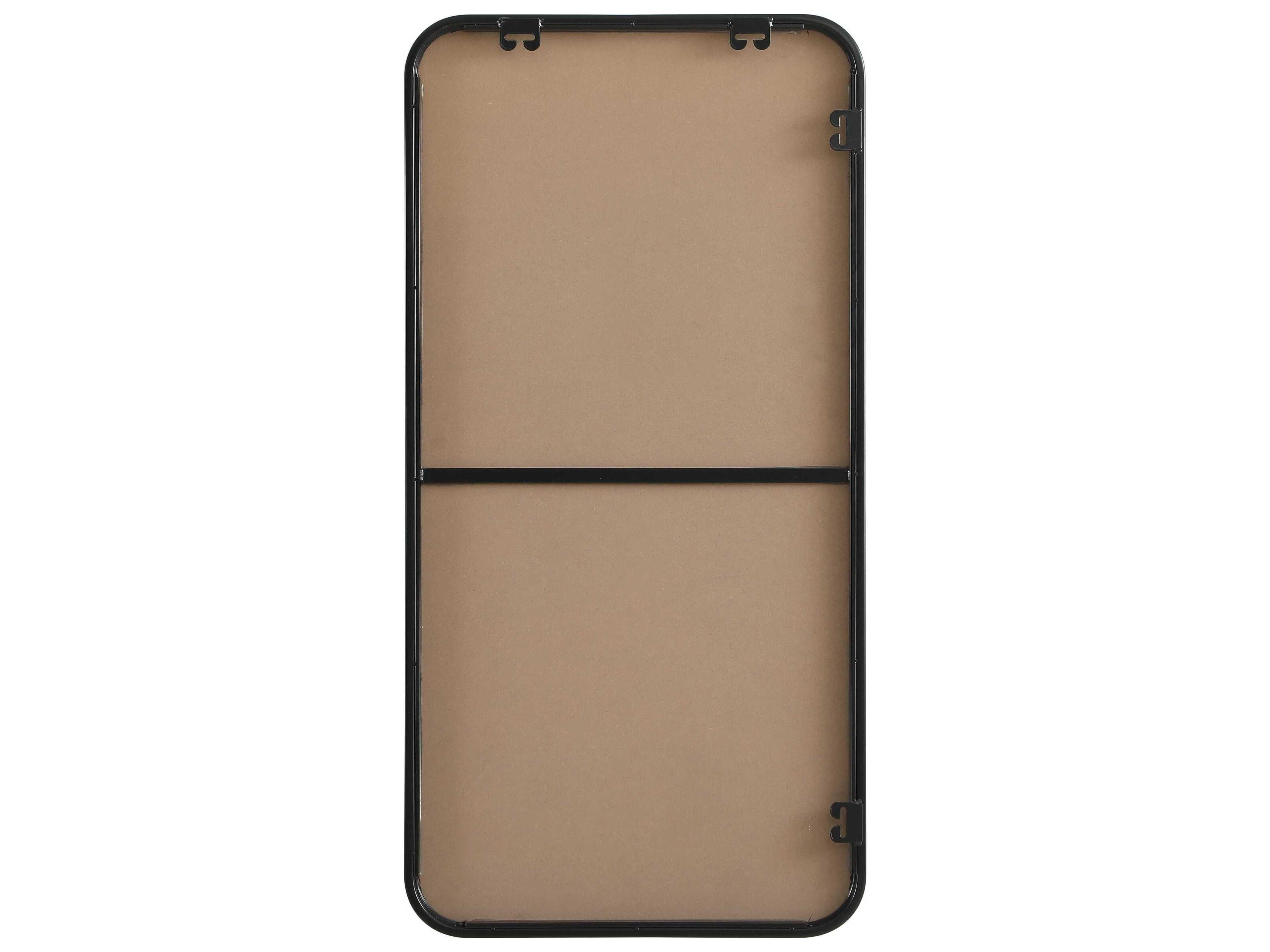 Elegant Lighting Remy Black Rectangular Wall Mirror