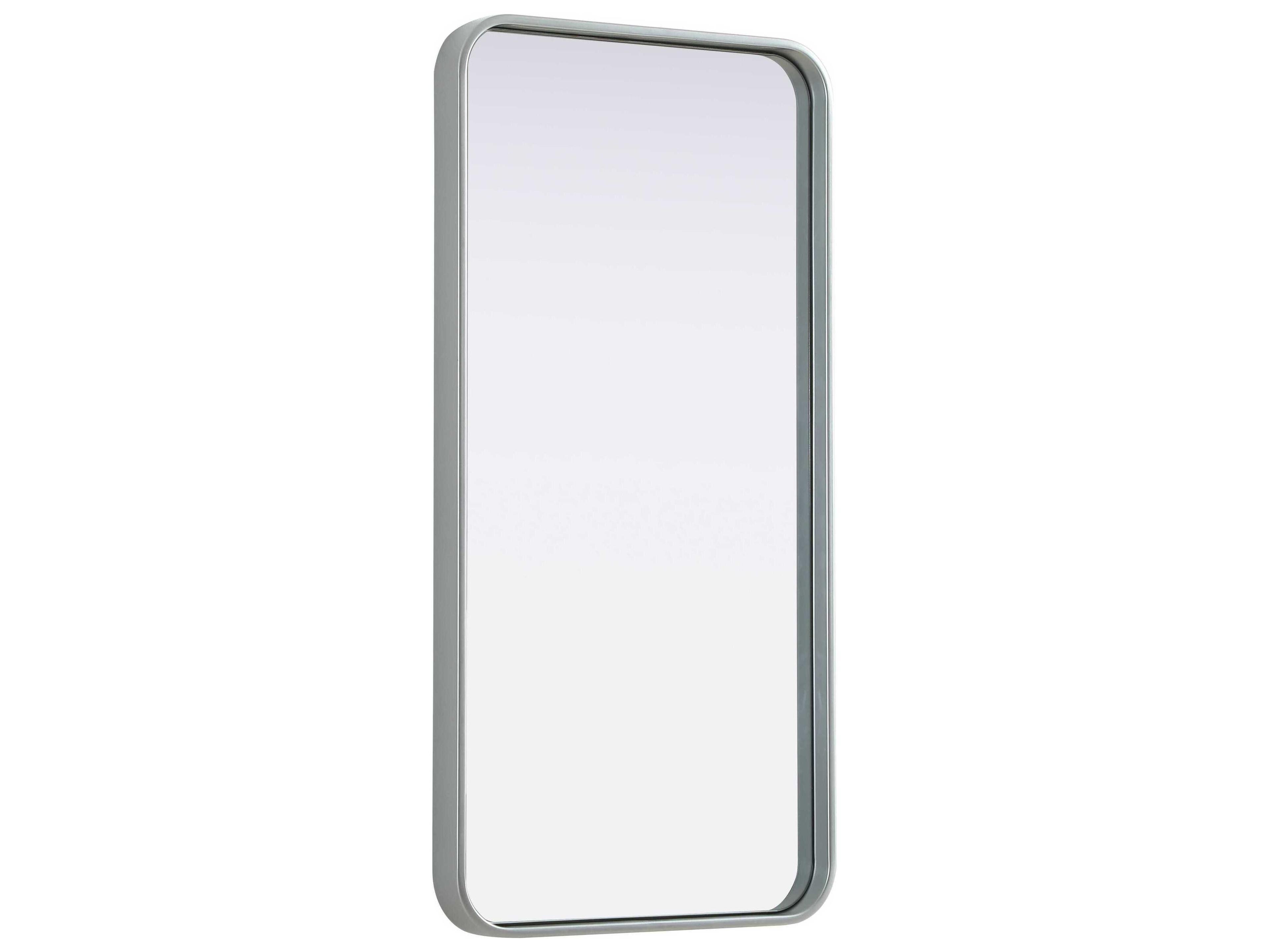Elegant Lighting Remy Silver Rectangular Wall Mirror