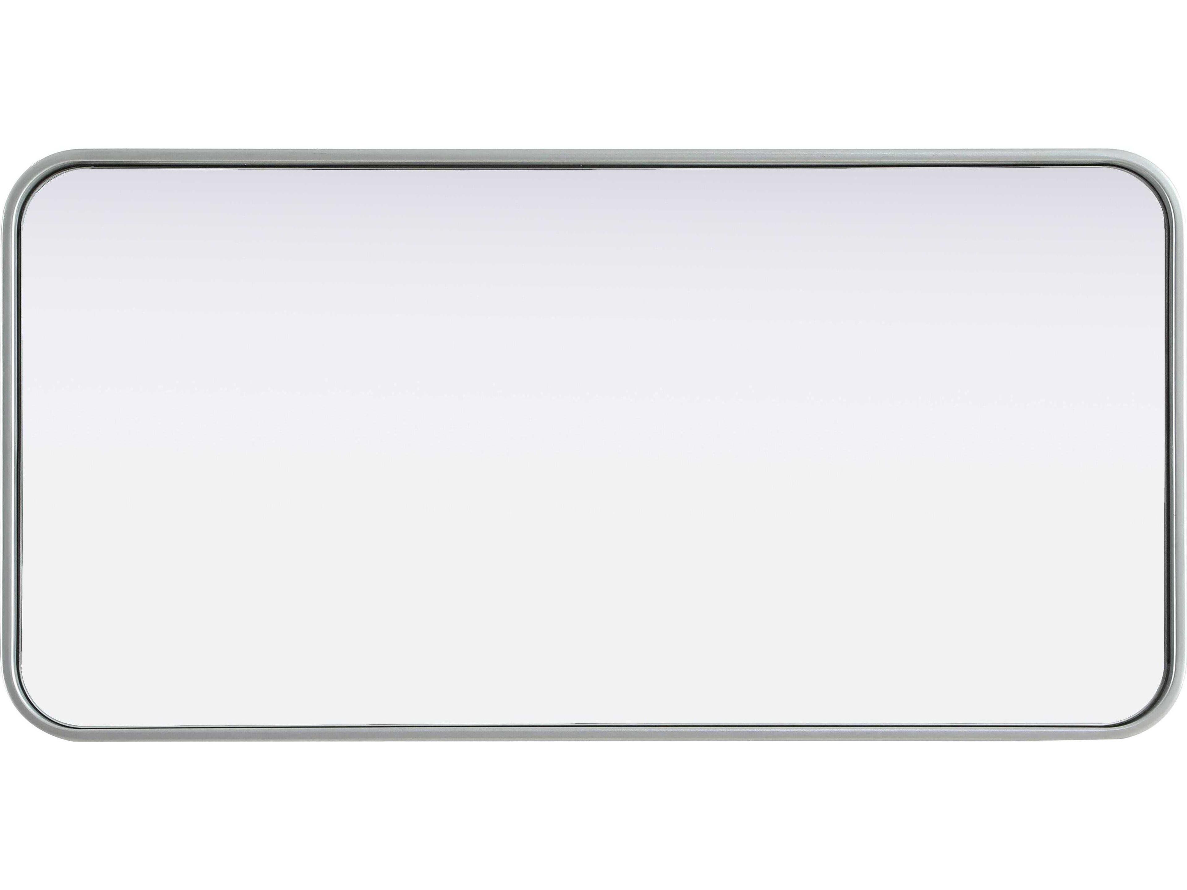 Elegant Lighting Remy Silver Rectangular Wall Mirror