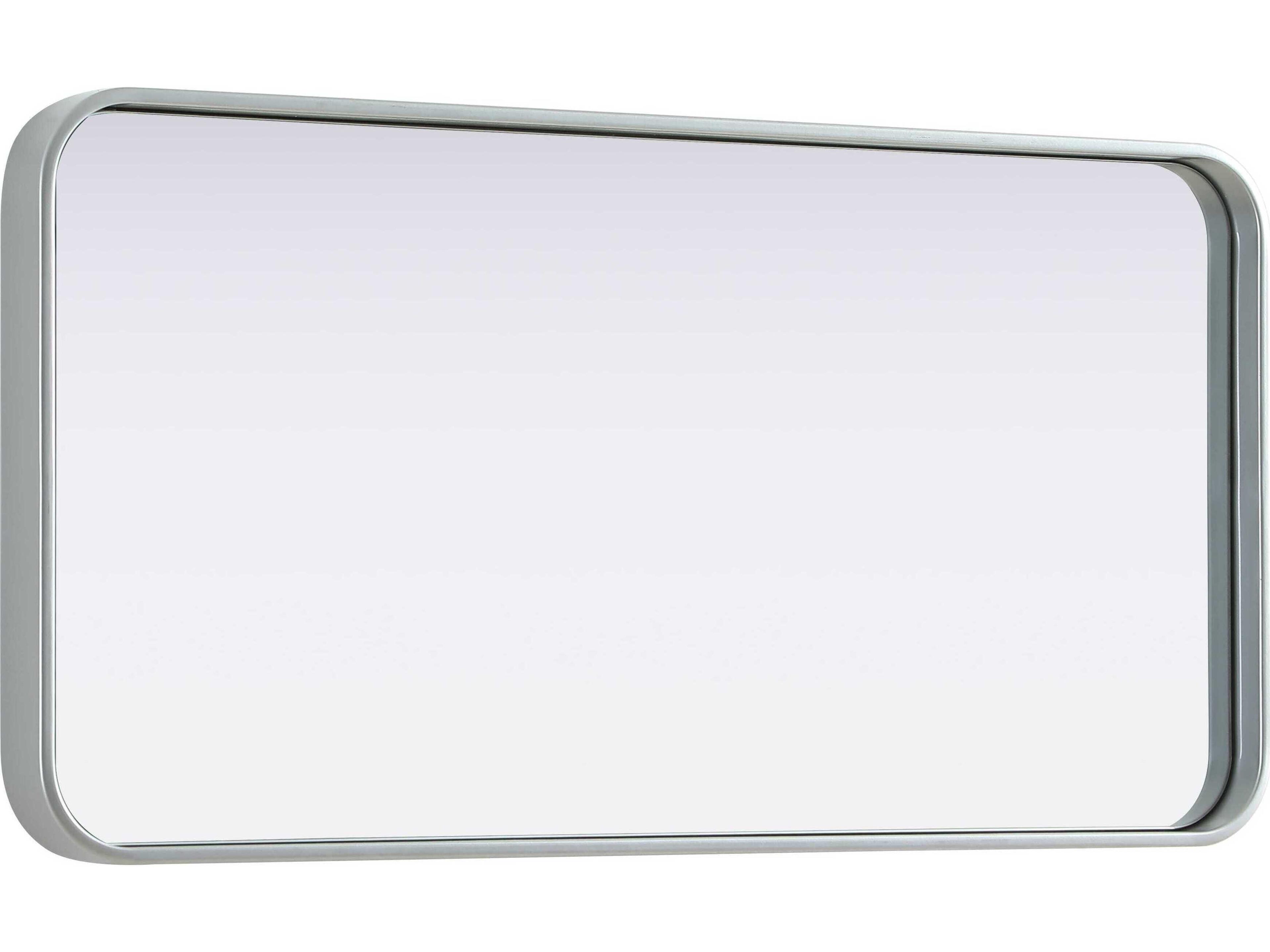 Elegant Lighting Remy Silver Rectangular Wall Mirror