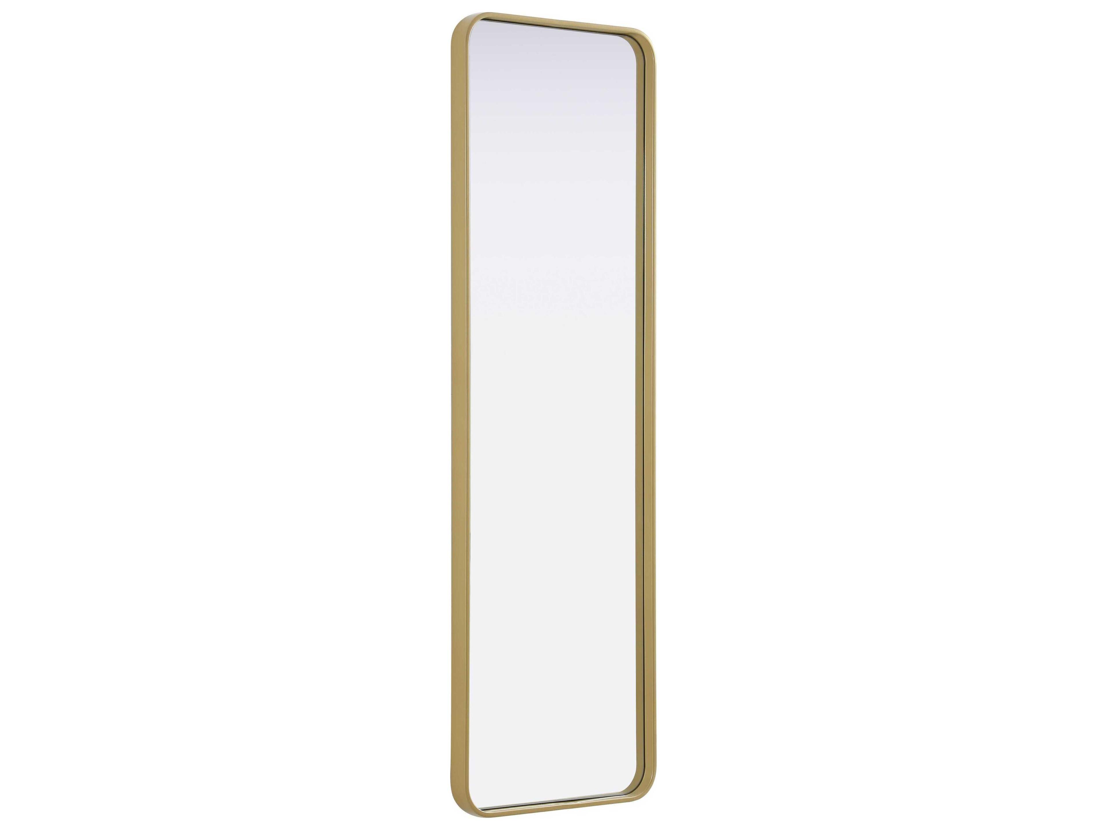 Elegant Lighting Remy Brass Rectangular Wall Mirror