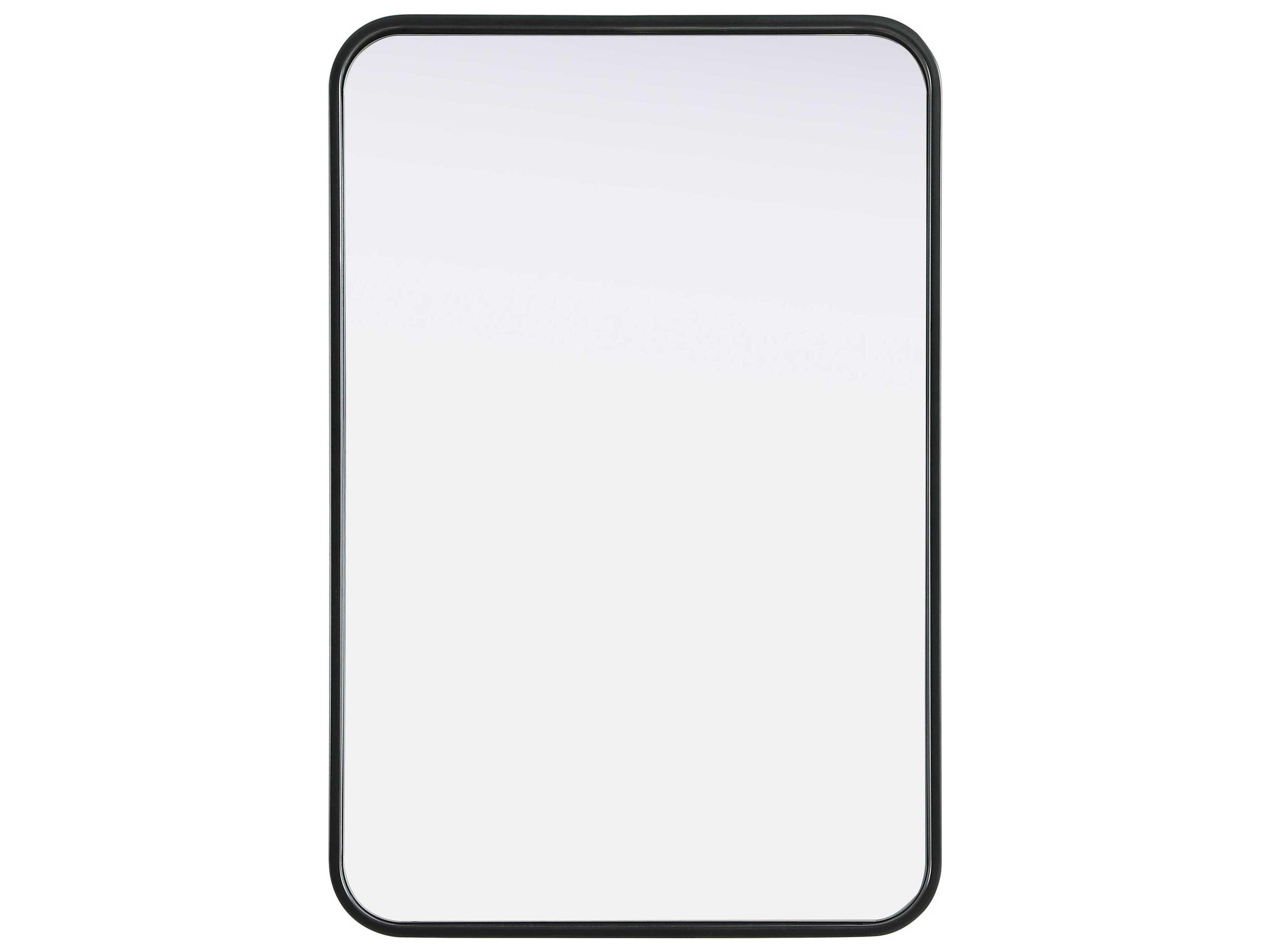 Remy Black Rectangular Wall Mirror
