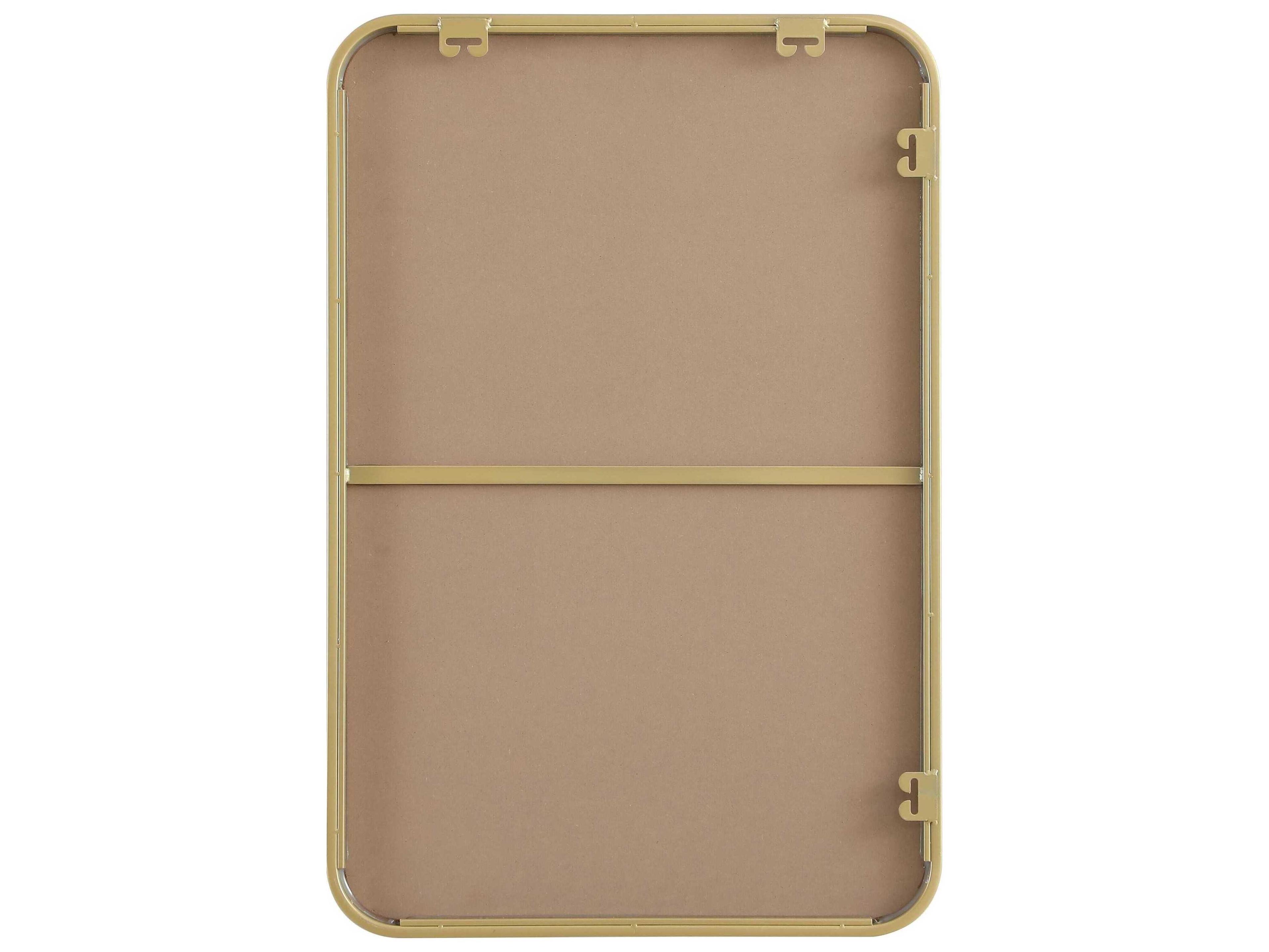 Elegant Lighting Remy Brass Rectangular Wall Mirror