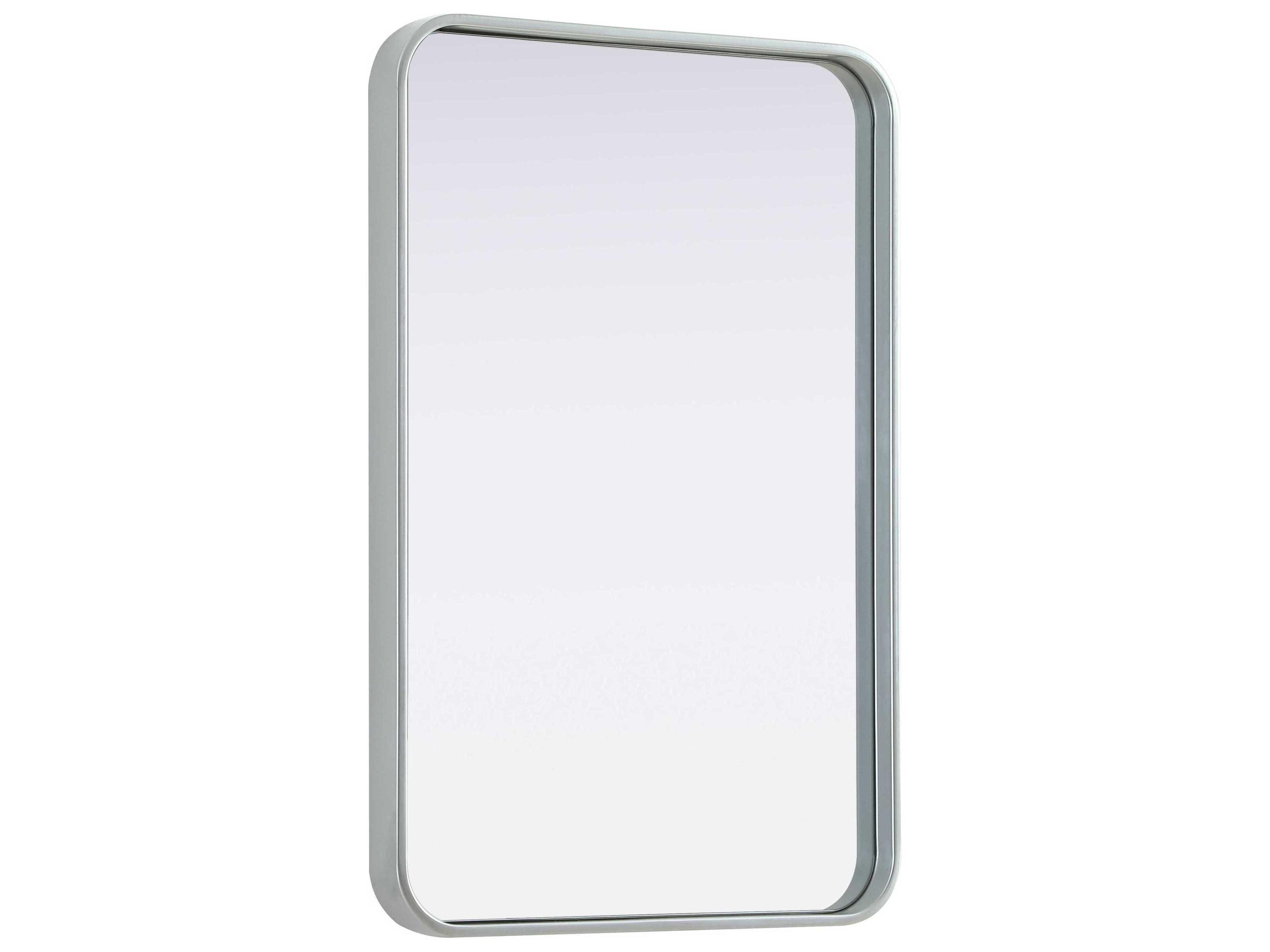 Elegant Lighting Remy Silver Rectangular Wall Mirror