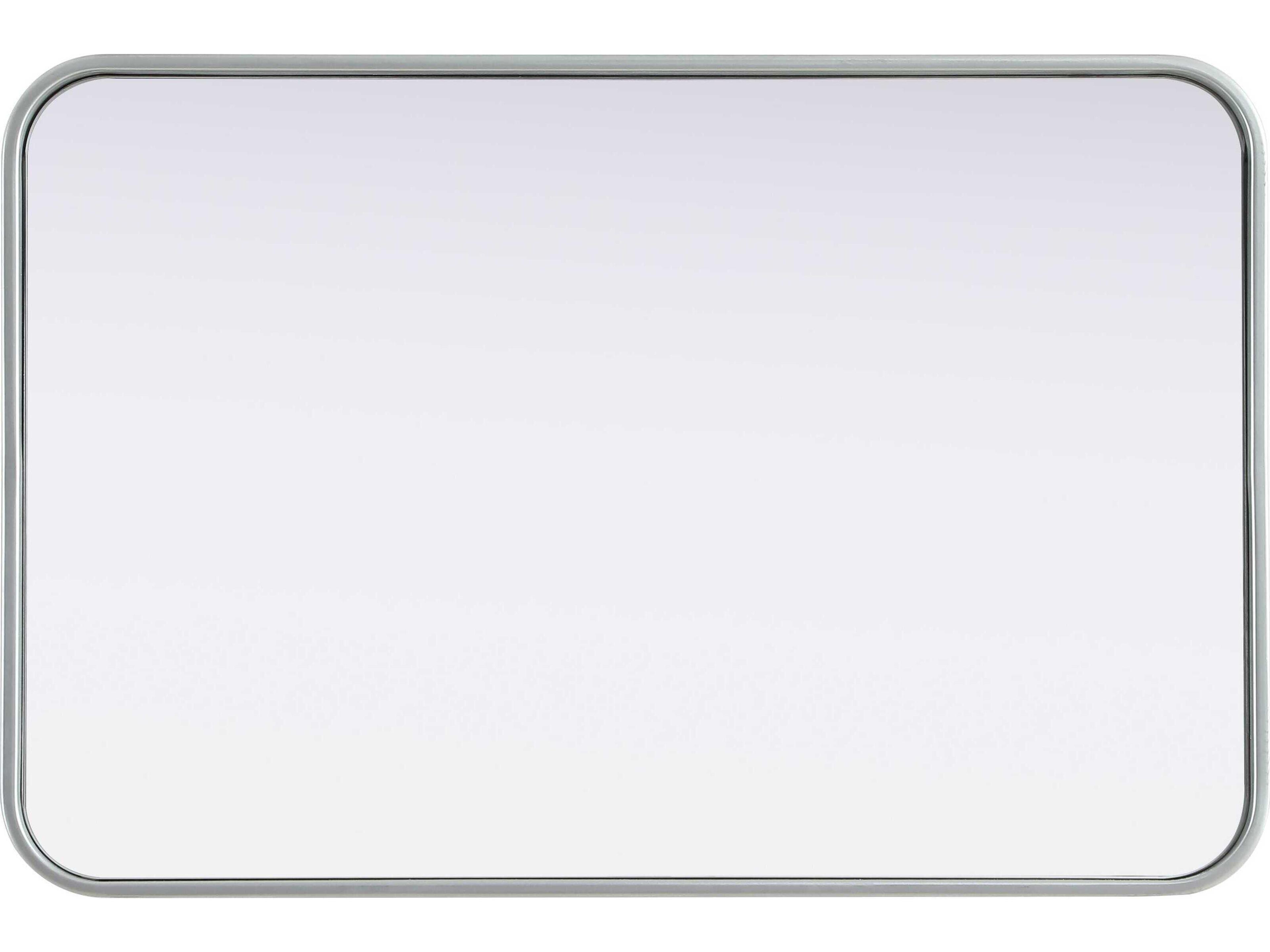 Elegant Lighting Remy Silver Rectangular Wall Mirror